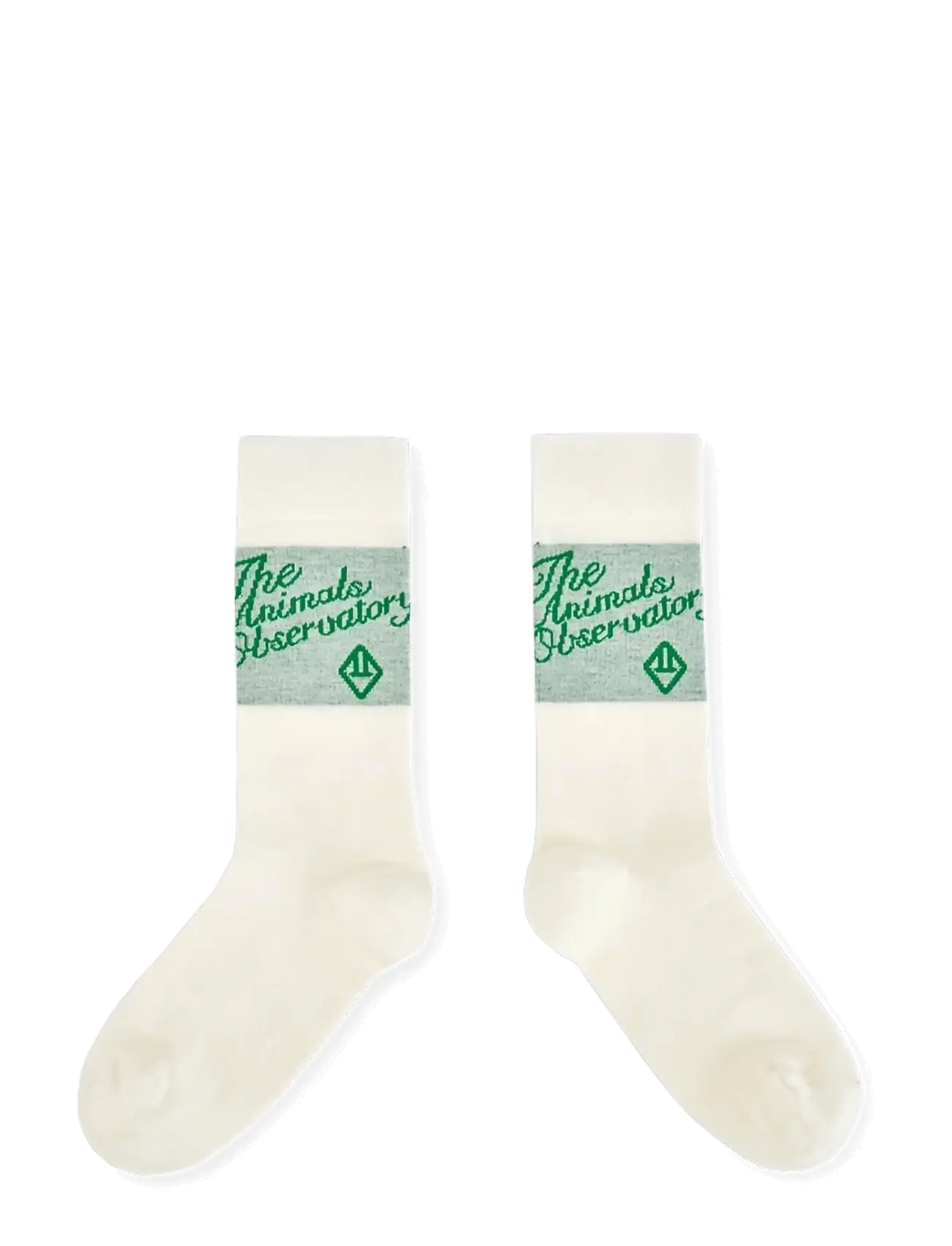 THE ANIMALS OBSERVATORY SNAIL KID SOCKS GREEN - Strømper & Strømpebukser - GREEN / cream