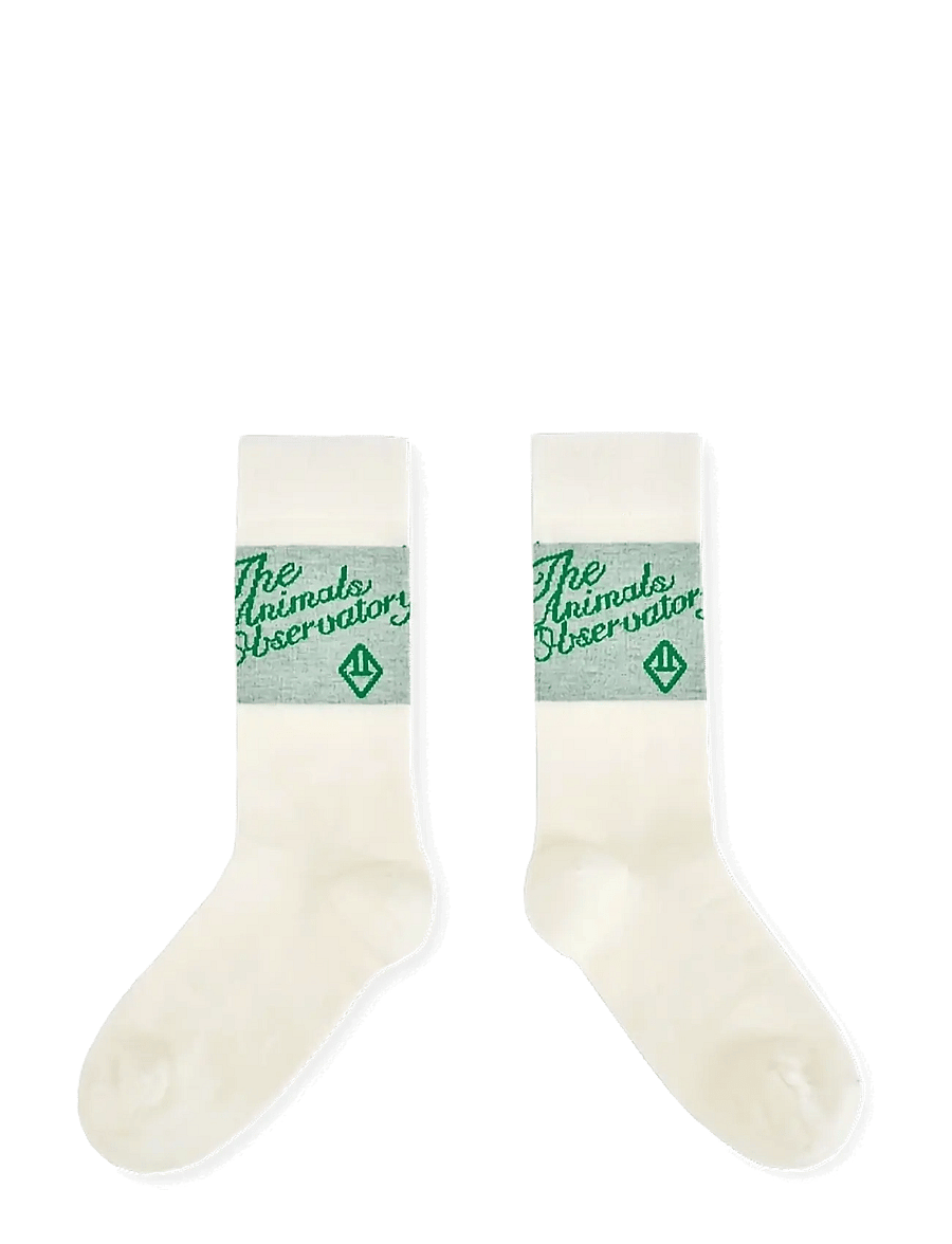 THE ANIMALS OBSERVATORY - SNAIL KID SOCKS RED - strømper - green - 2