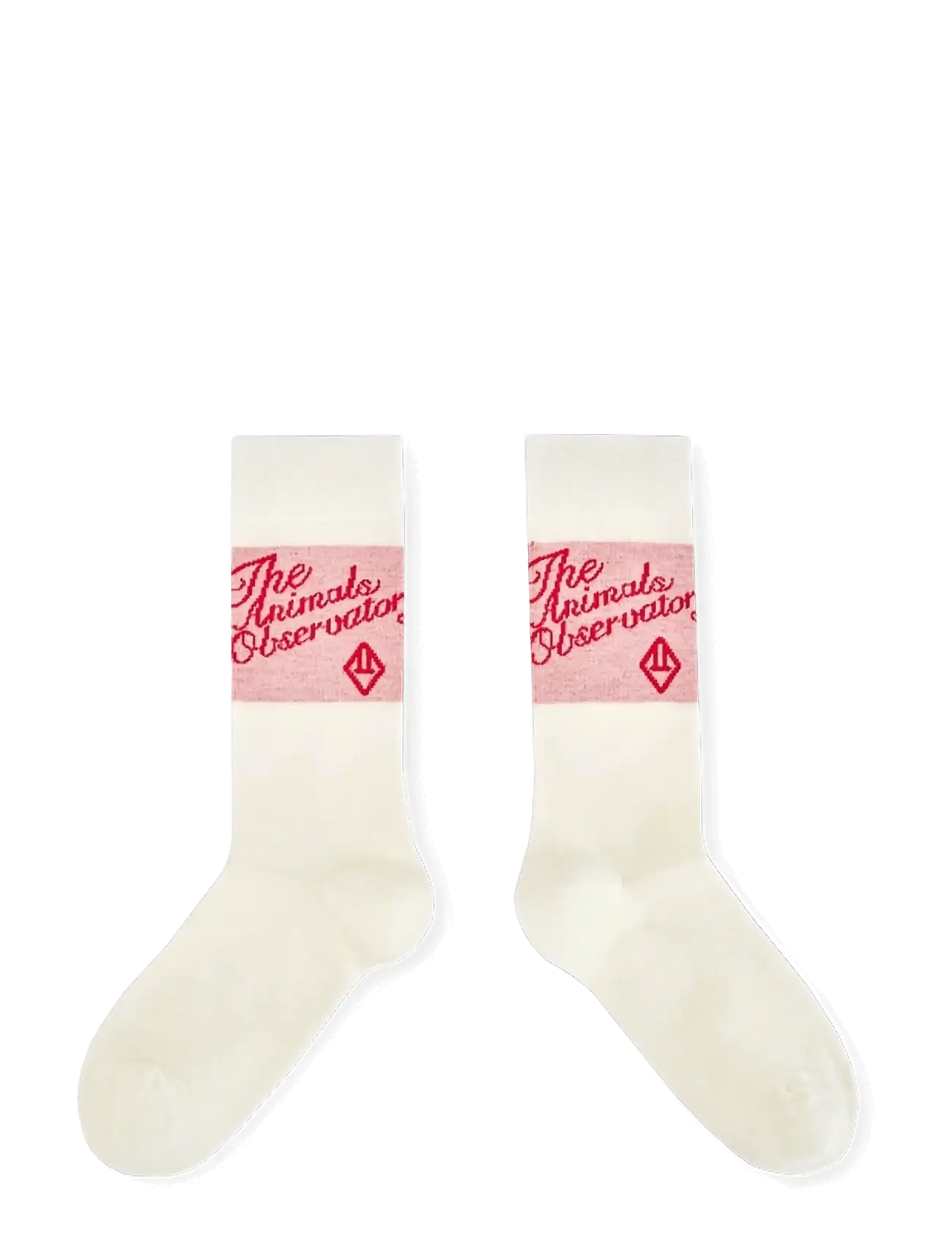 THE ANIMALS OBSERVATORY SNAIL KID SOCKS GREEN - Strømper & Strømpebukser - RED / white