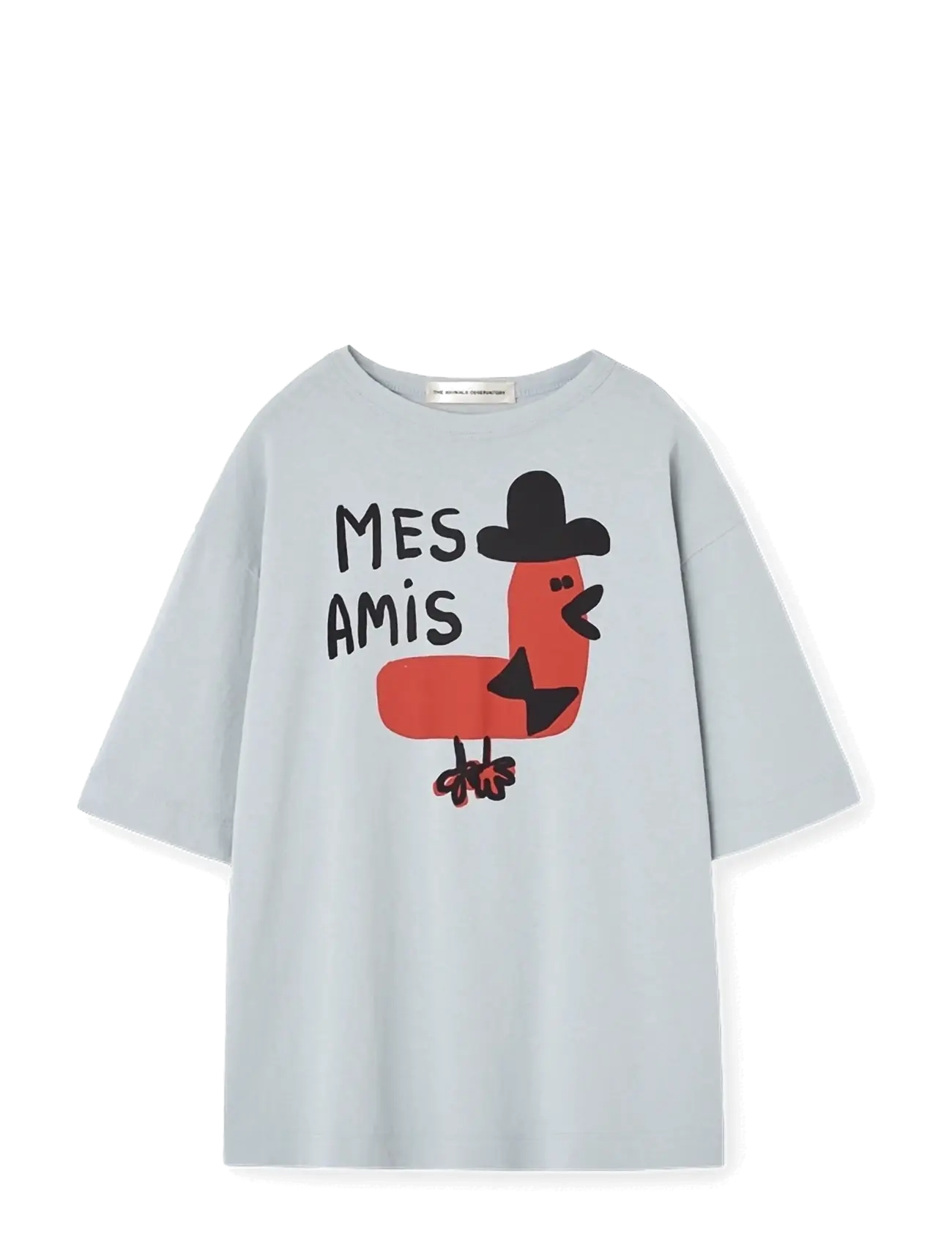 THE ANIMALS OBSERVATORY Collie Kid T-Shirt Weiß Telephone Blau - 128 - Kinder