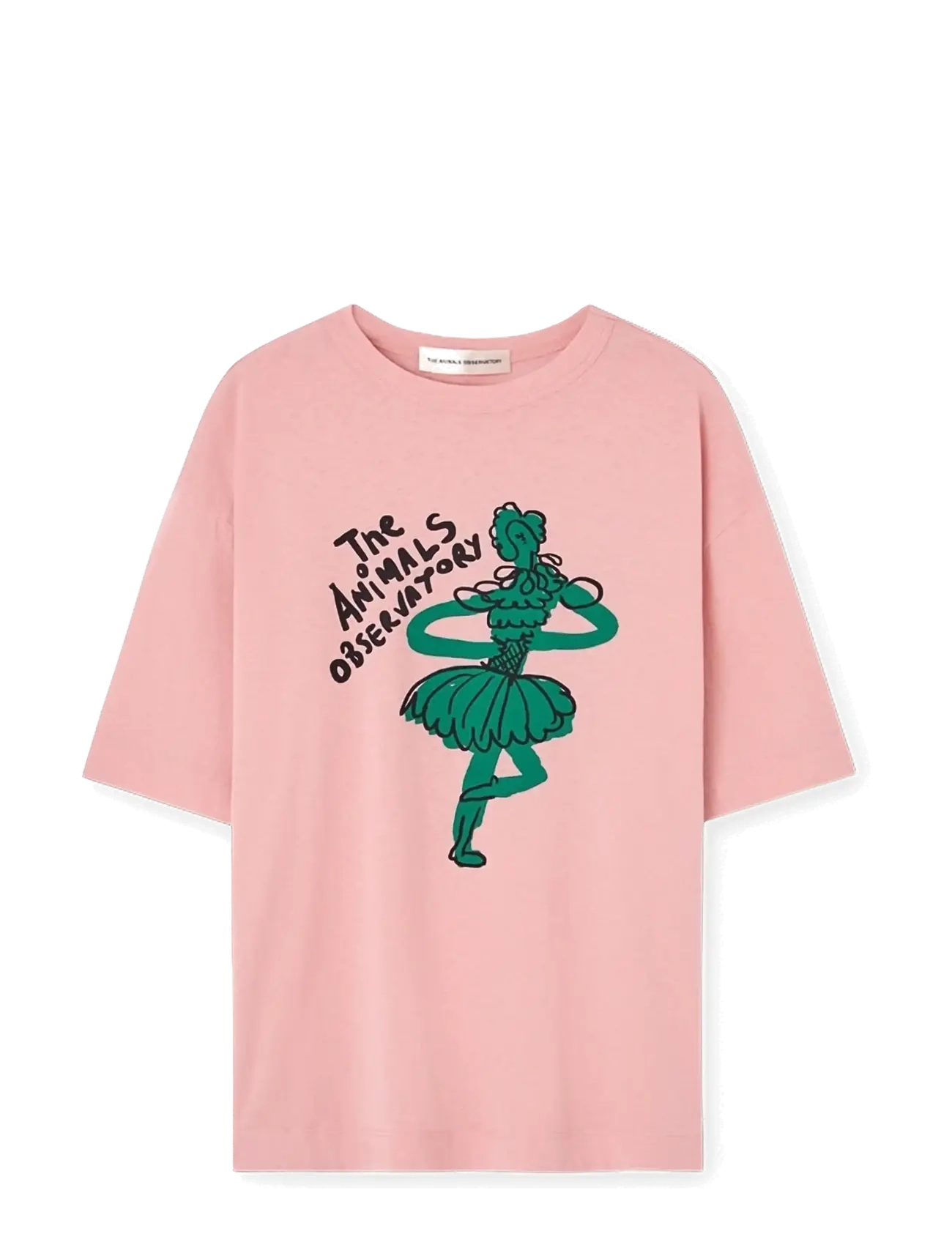 THE ANIMALS OBSERVATORY Collie Kid T-Shirt Weiß Telephone Pink - 128 - Kinder
