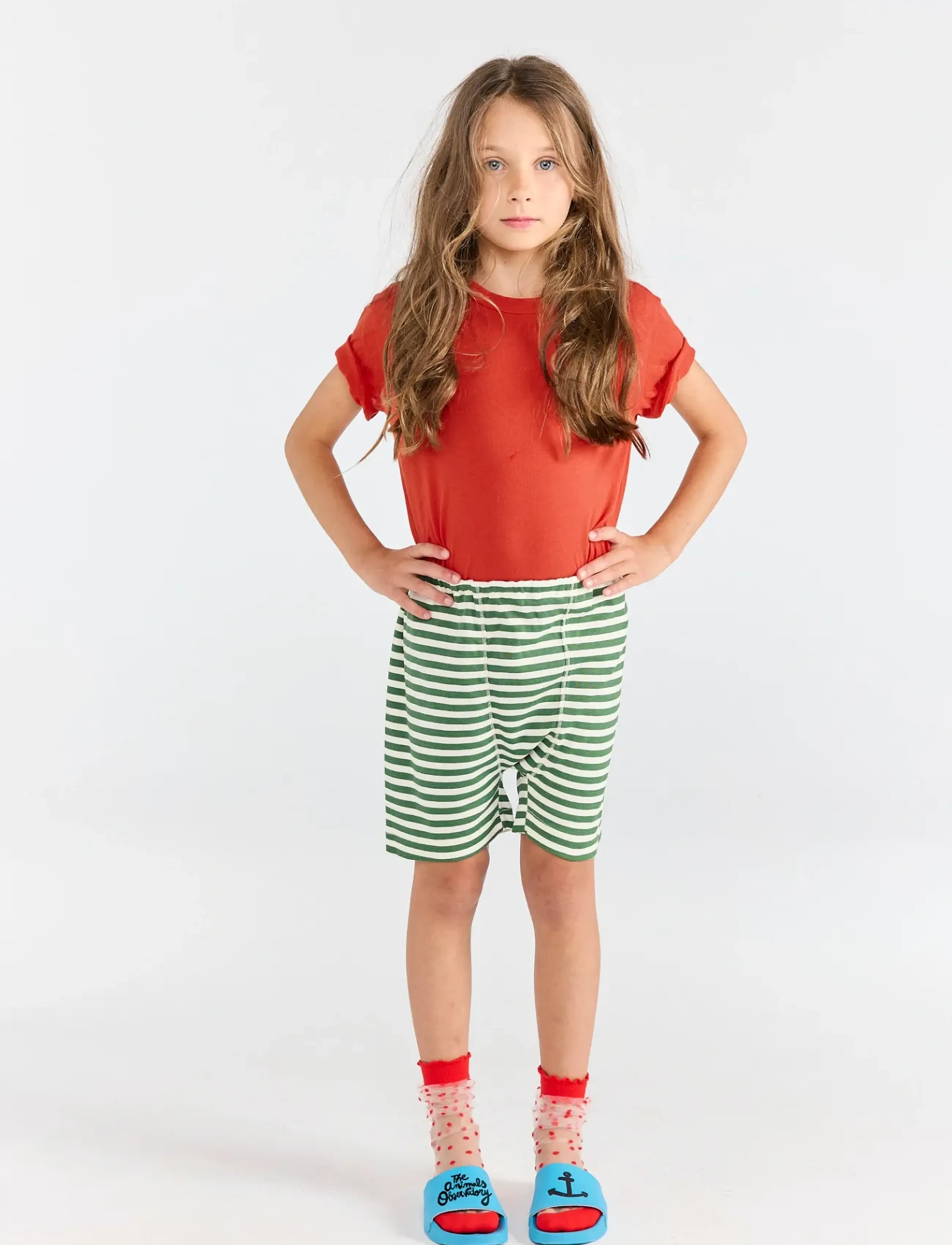 THE ANIMALS OBSERVATORY Rooster Kid T-Shirt Red, 92, Red, T-Shirts > Kortærmede, Børn