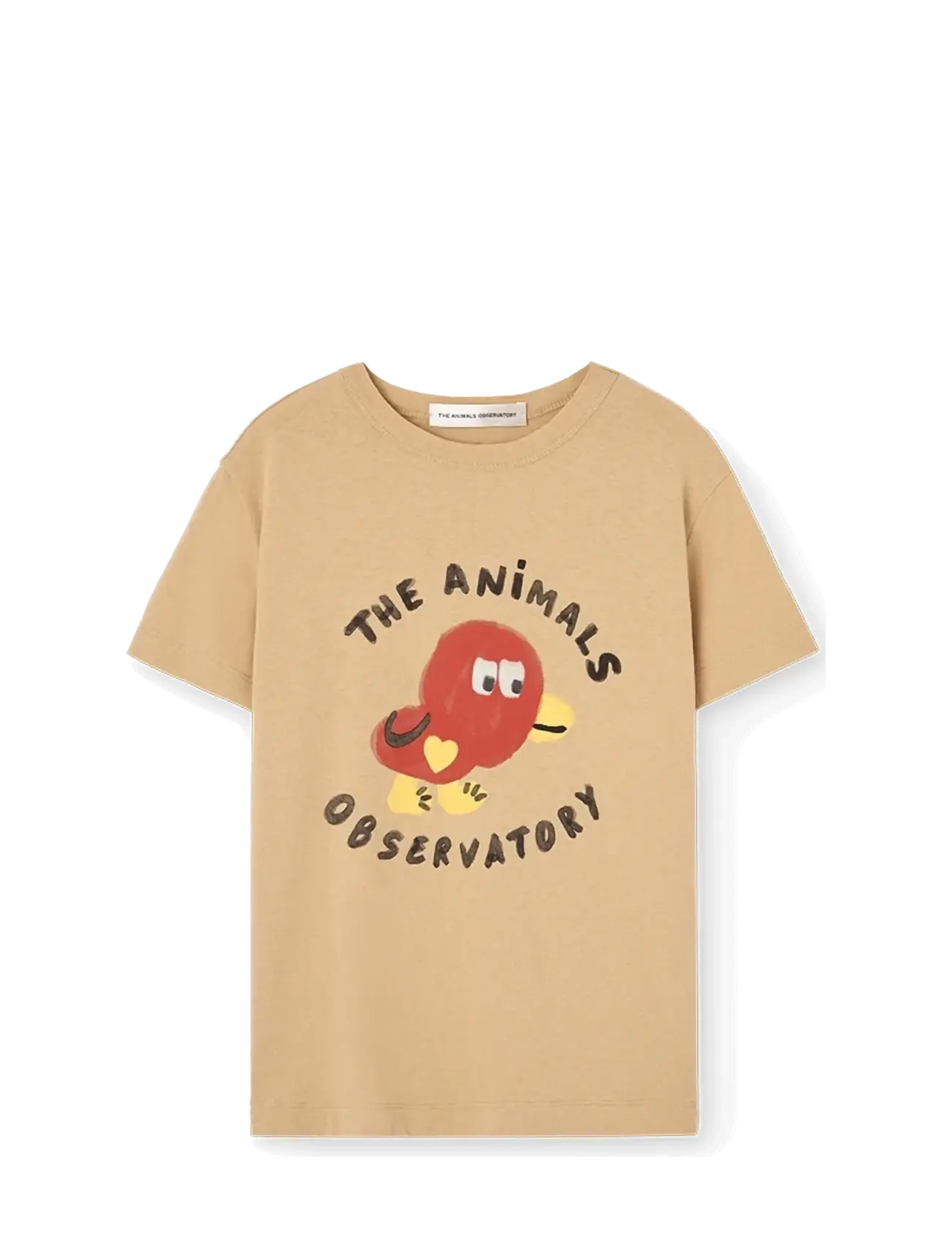 THE ANIMALS OBSERVATORY Rooster Kid T-Shirt Rot Beige - 128 - Kinder