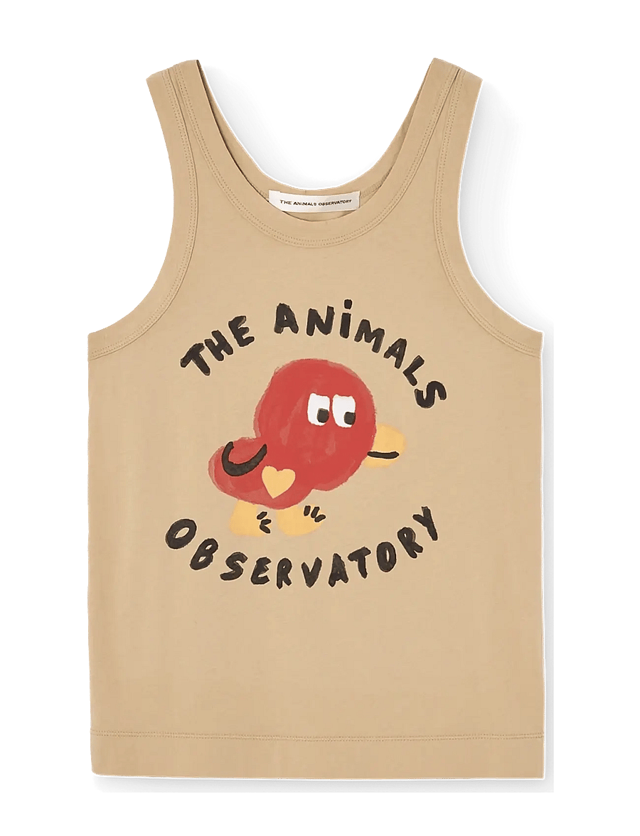 THE ANIMALS OBSERVATORY - FROG KID TANK TOP SOFT PINK - topi bez piedurknēm - soft brown - 1