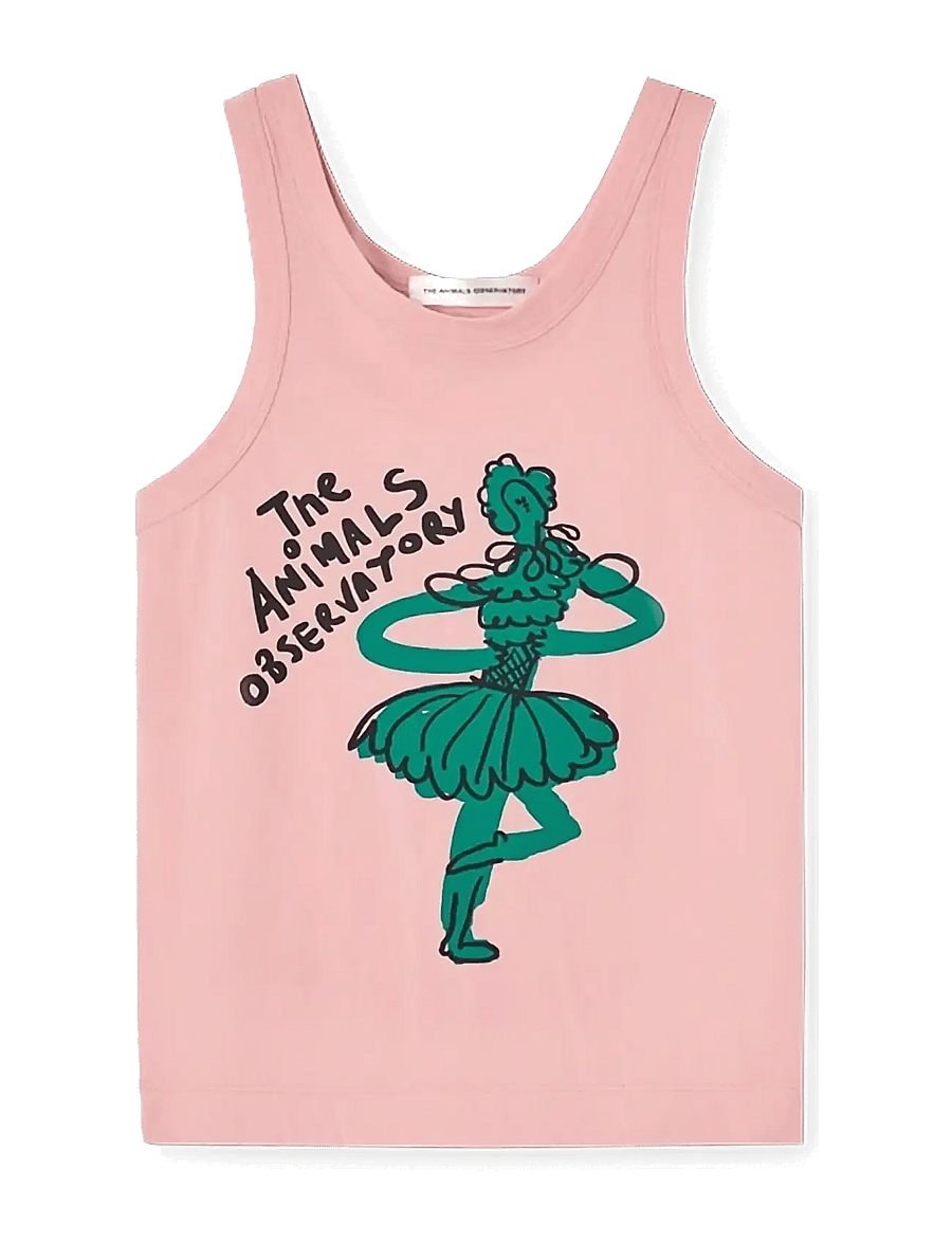 THE ANIMALS OBSERVATORY - FROG KID TANK TOP SOFT PINK - tanktops - soft pink - 1