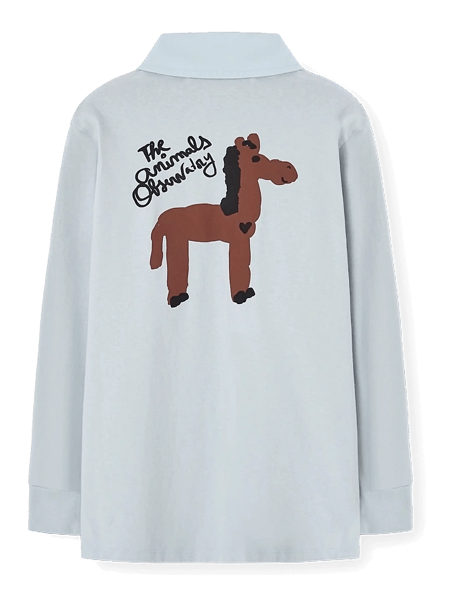 THE ANIMALS OBSERVATORY - EEL KID POLO SHIRT DEEP BLUE - langärmelig poloshirt - blue - 2
