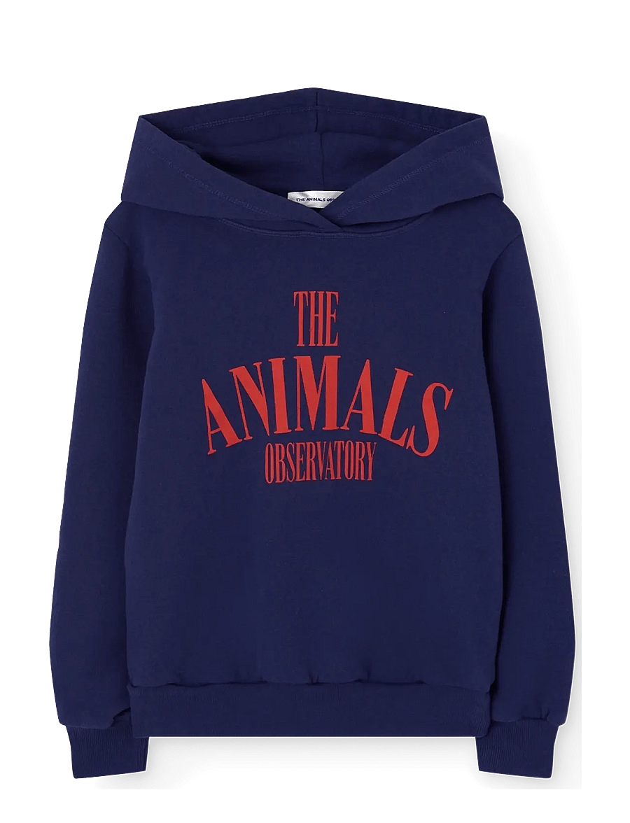THE ANIMALS OBSERVATORY - ANGLEFISH KID HOODIE DEEP BLUE - bluzy z kapturem - deep blue - 0