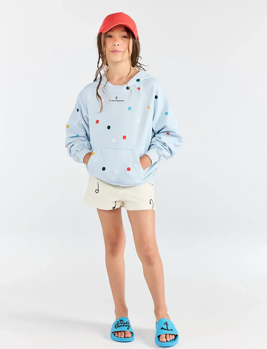 THE ANIMALS OBSERVATORY - BEAVER KID HOODIE BLUE - hættetrøjer - blue - 0