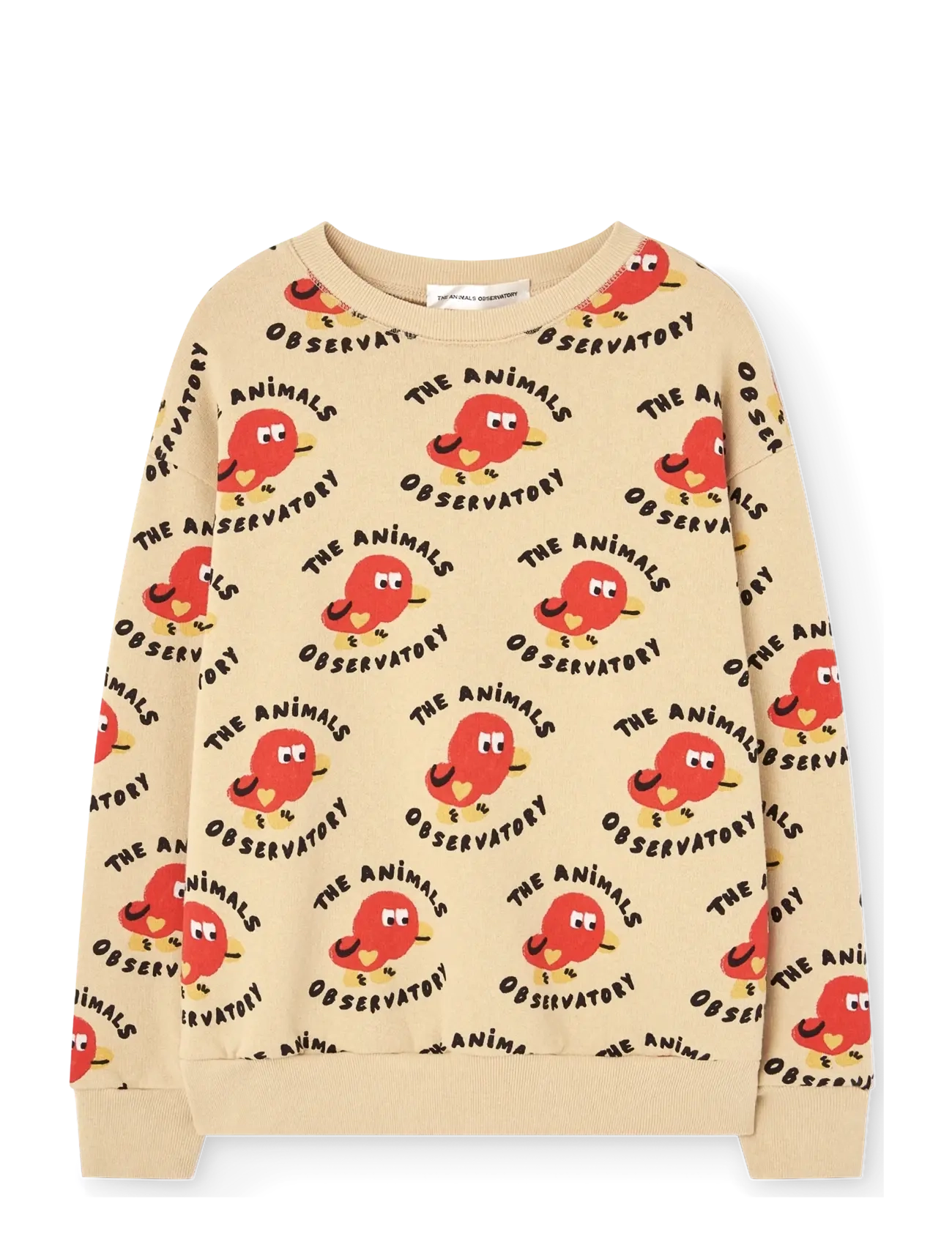 THE ANIMALS OBSERVATORY Bear Kid Sweatshirt Dunkel Garden Beige - 98 - Kinder