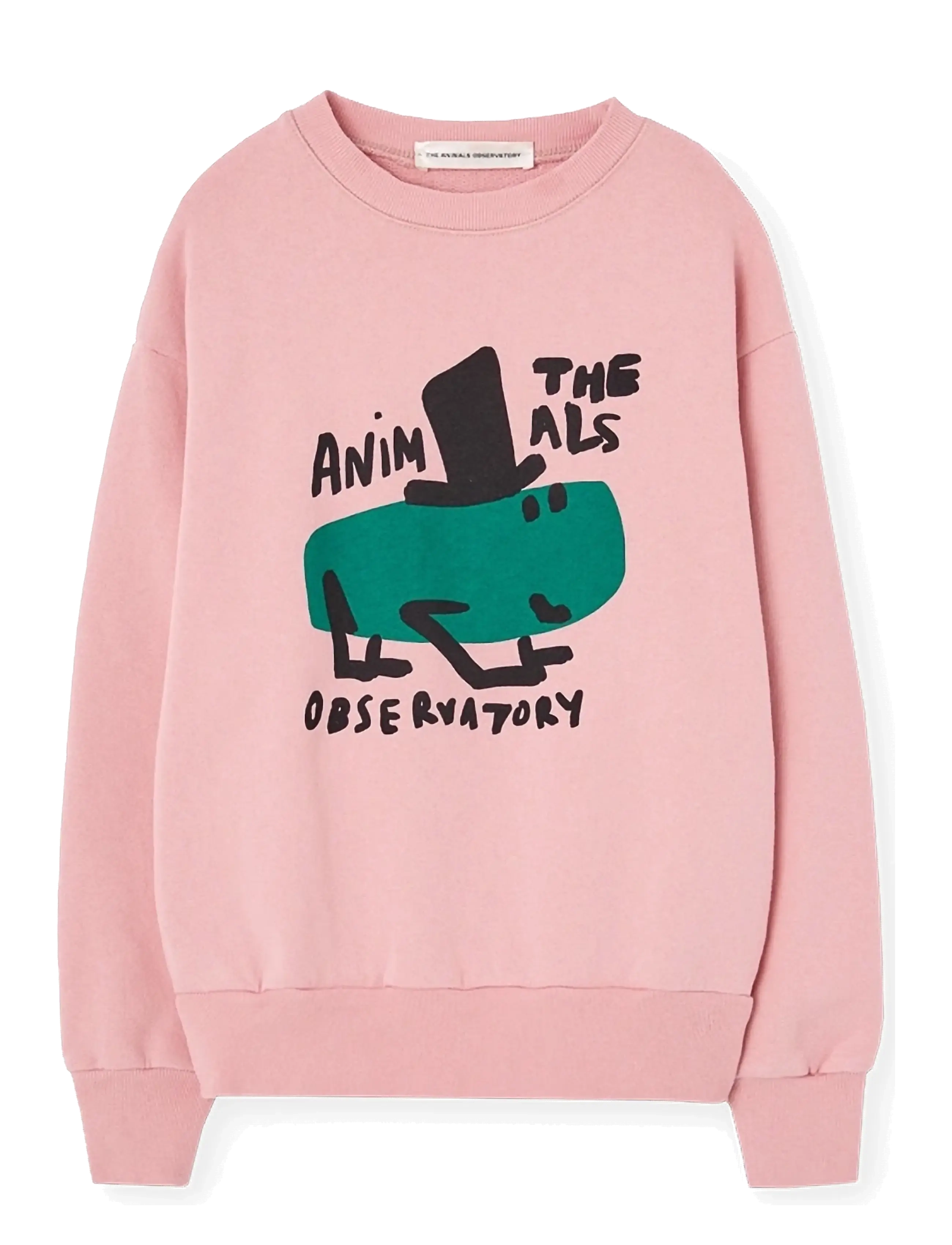 THE ANIMALS OBSERVATORY BEAR KID SWEATSHIRT SOFT PINK - Animal Observatory - SOFT PINK / pink/rose
