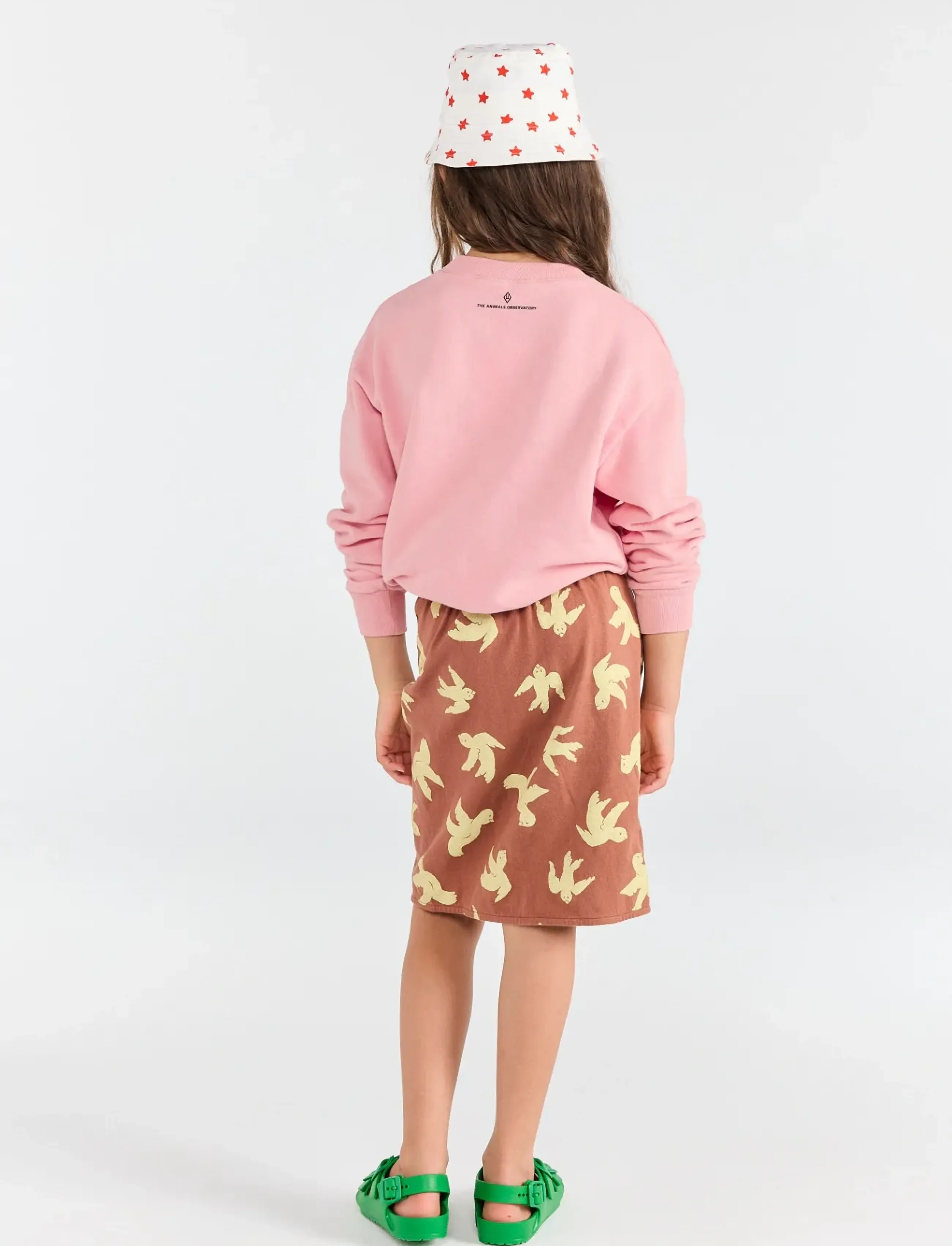 THE ANIMALS OBSERVATORY - BEAR KID SWEATSHIRT DARK GARDEN - dressipluusid - soft pink - 3
