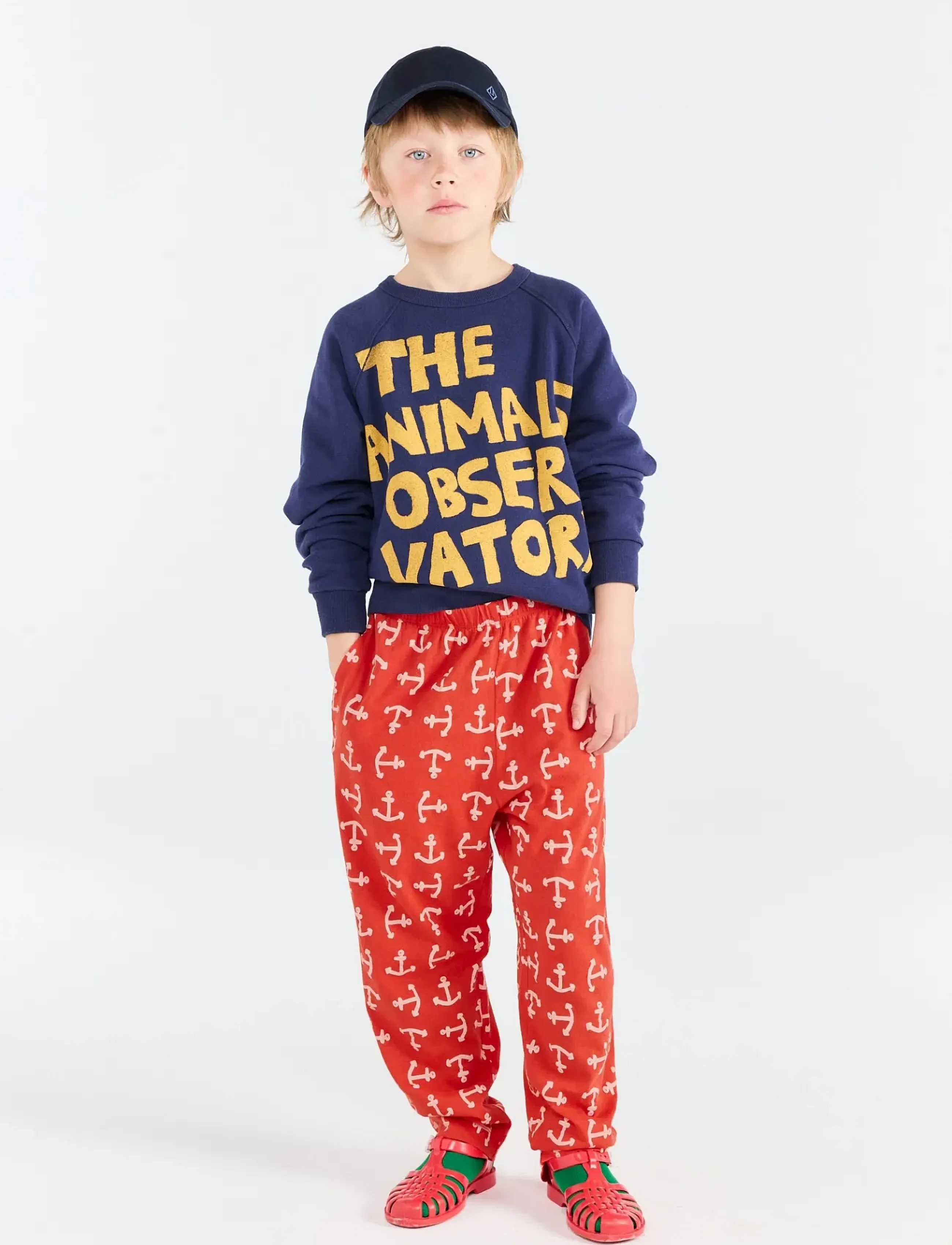 THE ANIMALS OBSERVATORY SHARK KID SWEATSHIRT SOFT YELLOW - Sweats et sweats à capuche - DEEP BLUE / navy