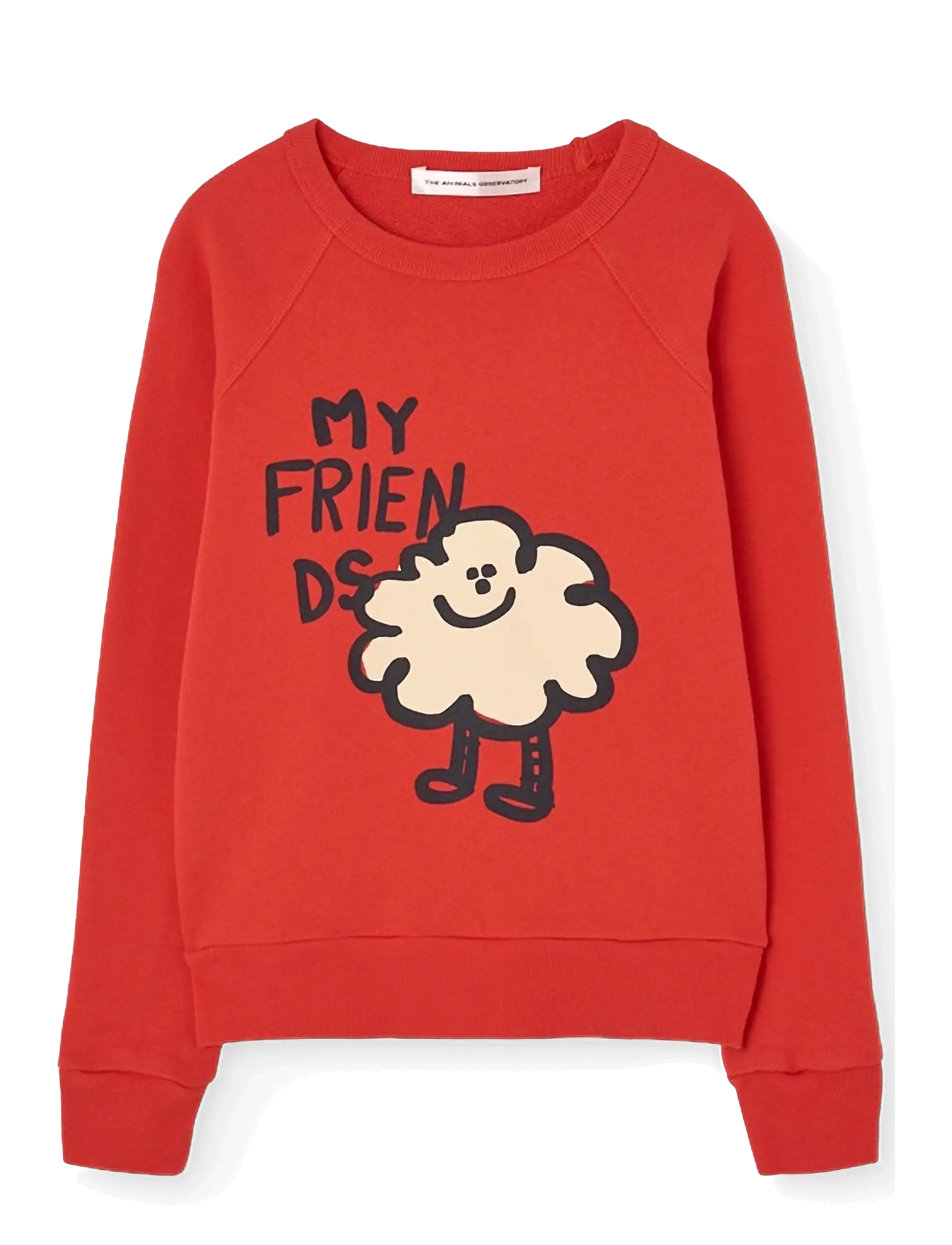 THE ANIMALS OBSERVATORY Shark Kid Sweatshirt Deep Blau Rot - 116 - Kinder