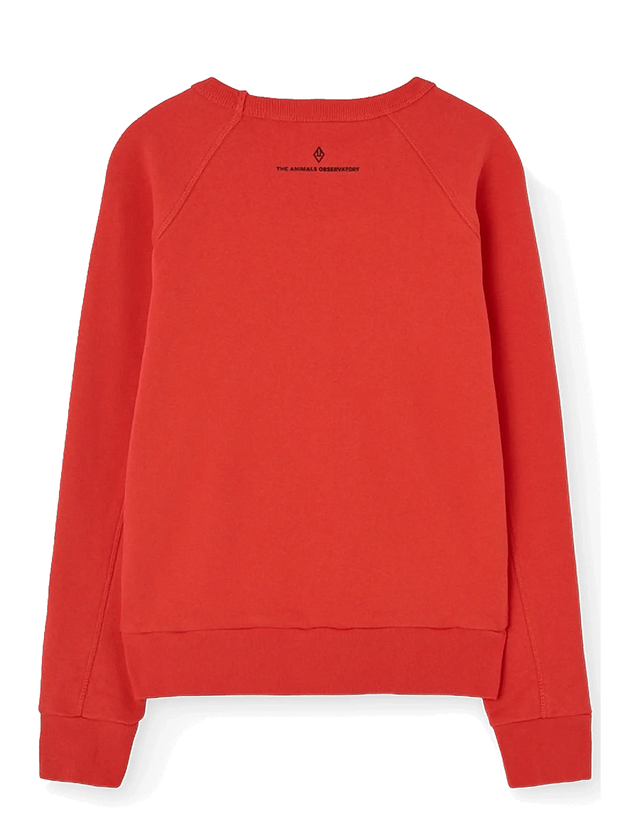 THE ANIMALS OBSERVATORY - SHARK KID SWEATSHIRT DEEP BLUE - sweatshirts - red - 2