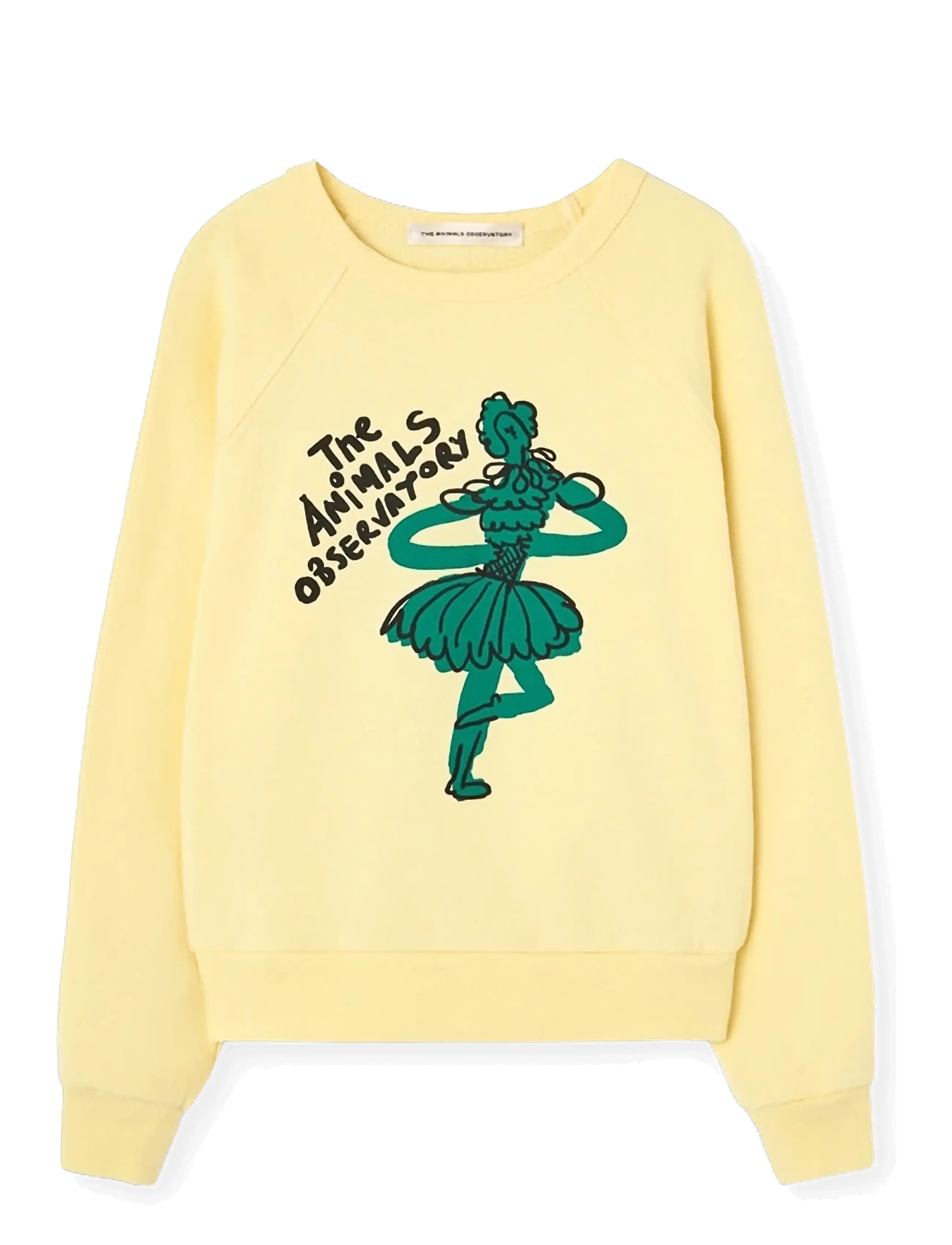 THE ANIMALS OBSERVATORY SHARK KID SWEATSHIRT SOFT YELLOW - Drabužiai - SOFT YELLOW / yellow
