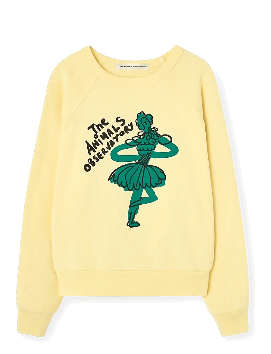 THE ANIMALS OBSERVATORY - SHARK KID SWEATSHIRT DEEP BLUE - sweatshirts - soft yellow - 1