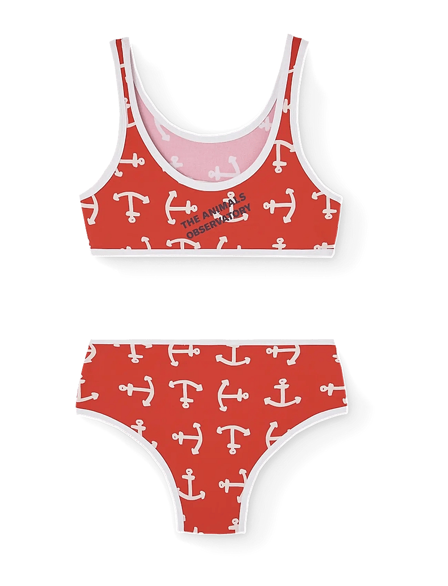 THE ANIMALS OBSERVATORY - TRITON KID BIKINI RED - uv-kaitsega riided - red - 2