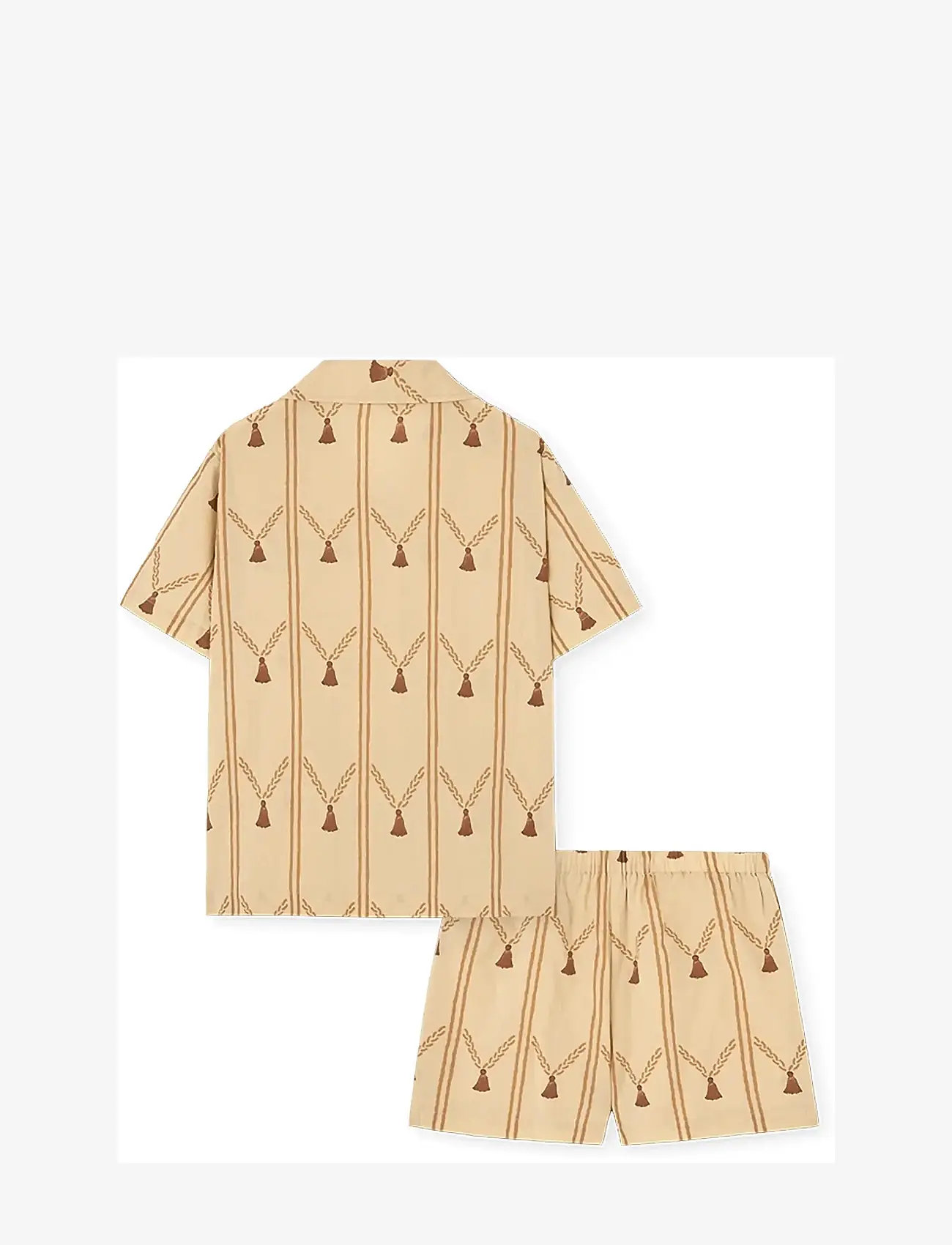THE ANIMALS OBSERVATORY - MAGPIE KID SET SOFT BROWN - sæt med kortærmet t-shirt - soft brown - 1