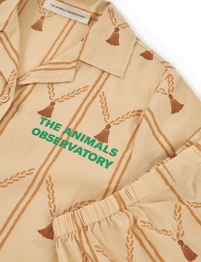 THE ANIMALS OBSERVATORY - MAGPIE KID SET SOFT BROWN - sæt med kortærmet t-shirt - soft brown - 2