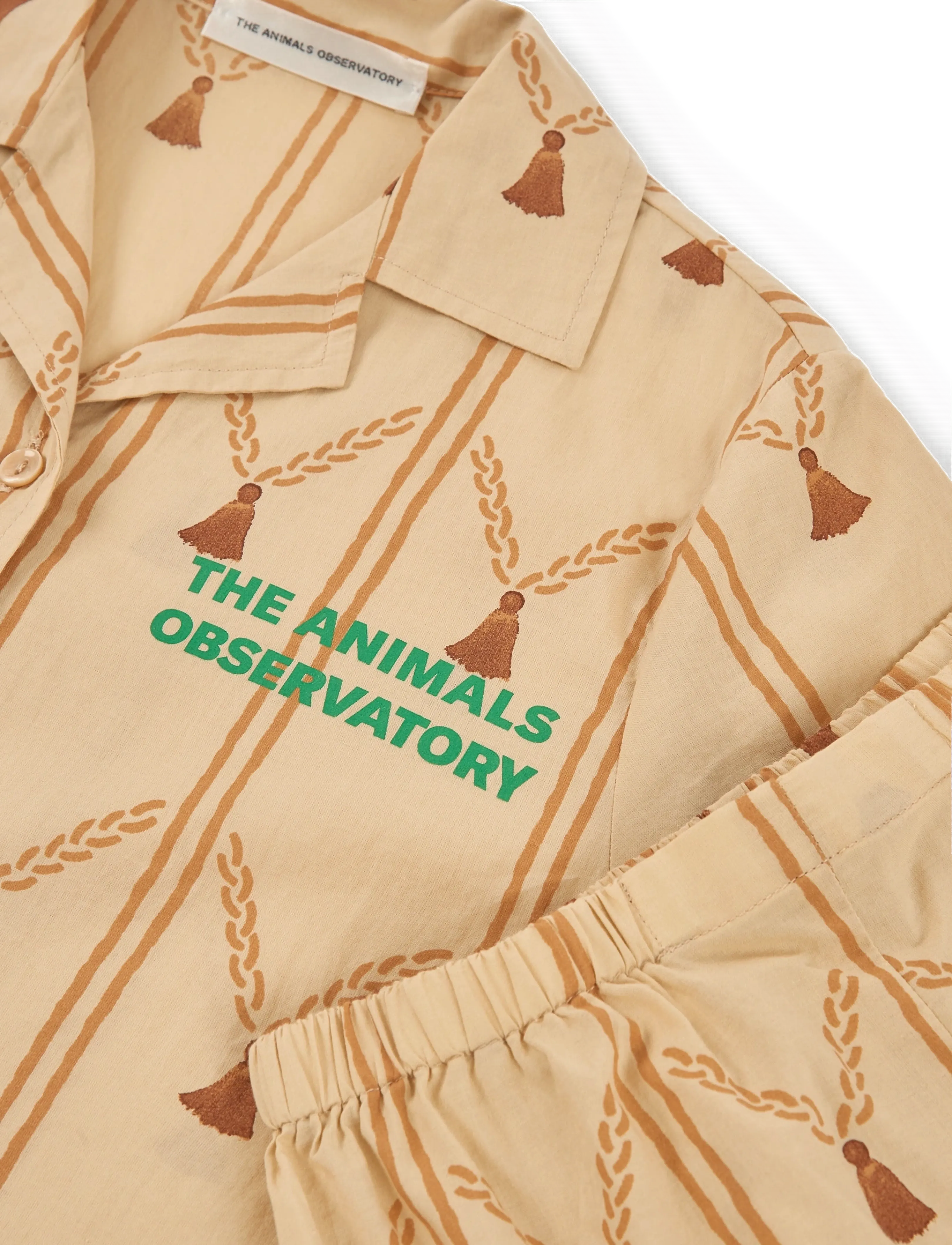 THE ANIMALS OBSERVATORY - MAGPIE KID SET SOFT BROWN - set med kortärmad t-shirt - soft brown - 2