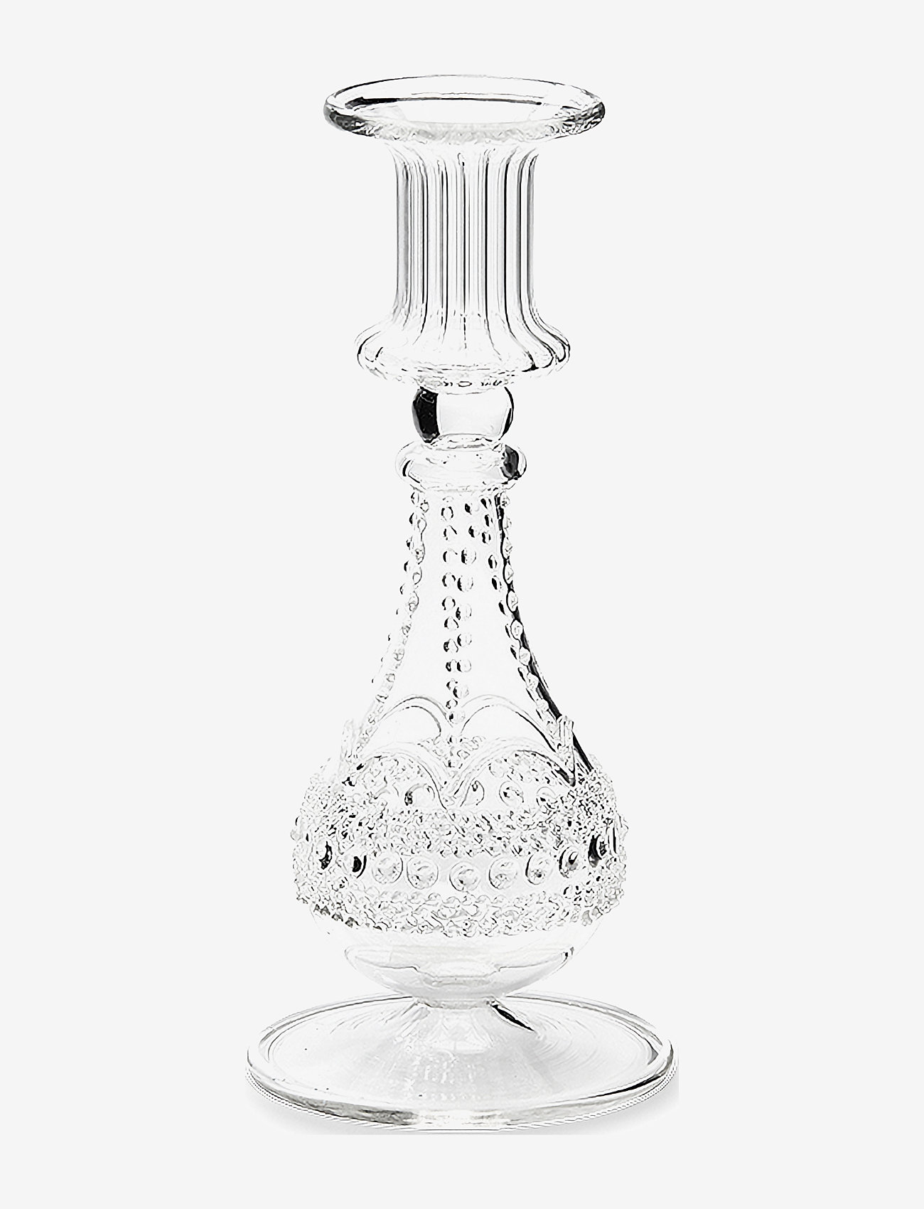 Anna + Nina - Bounty Glass Candle Holder - lysestaker - white - 0