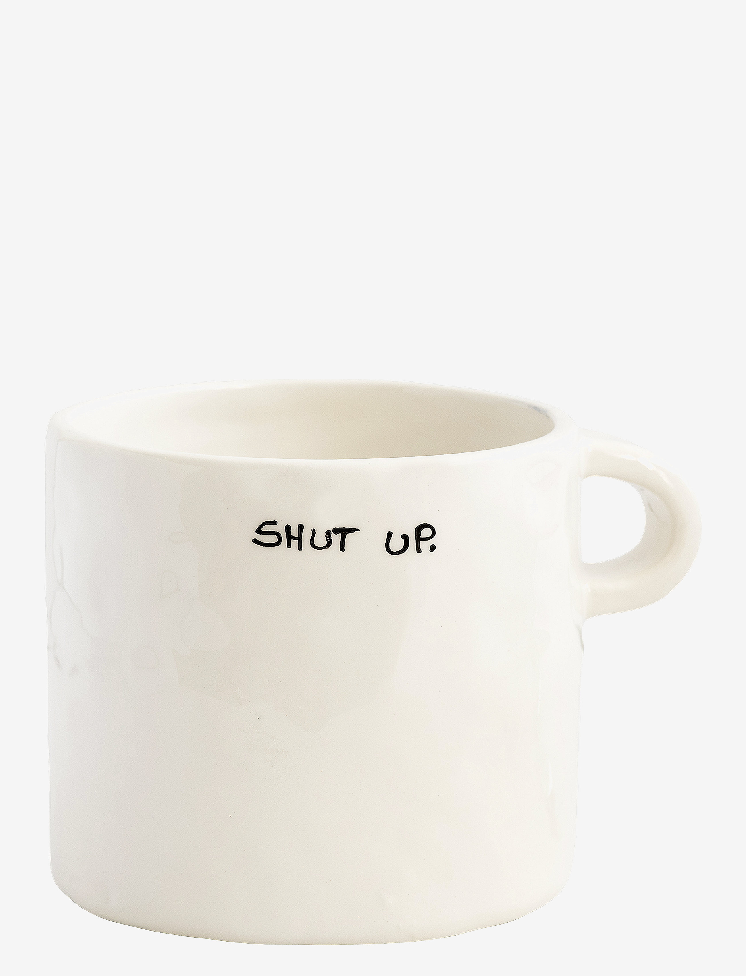 Anna + Nina Mug Shut Up, 50 CL, Cream, Kopper & Krus > Kaffekopper, Unisex