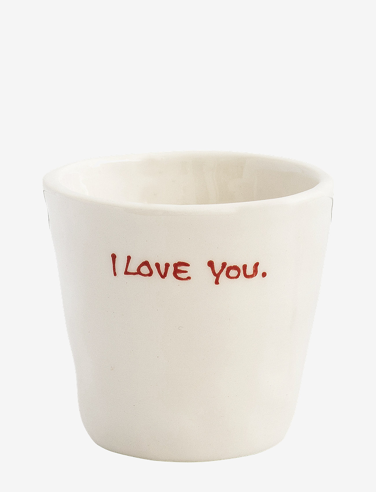 Anna + Nina I Love You Espresso Cup, 8 CL, Cups & Mugs, Creme - Cups, Homeware