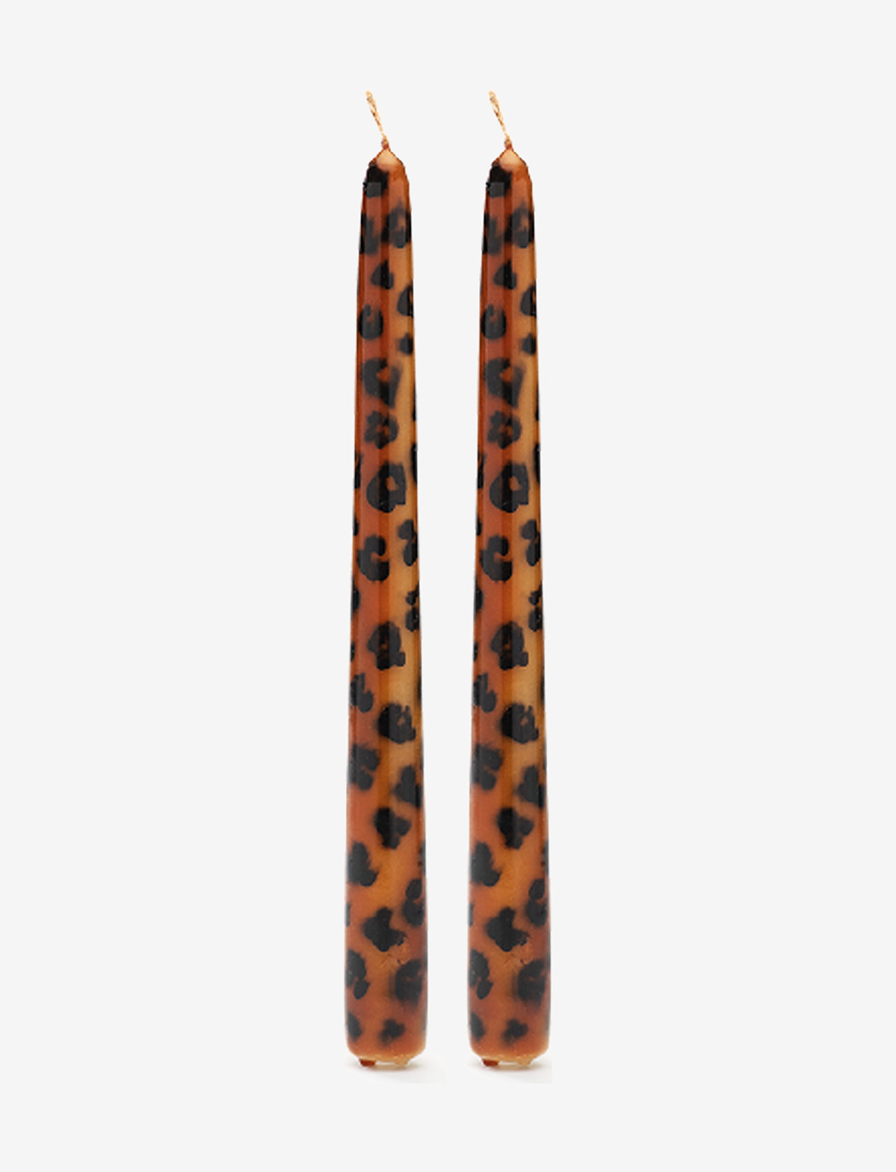 Anna + Nina - Leopard Candle - Set of 2 - taper candles - brown - 0