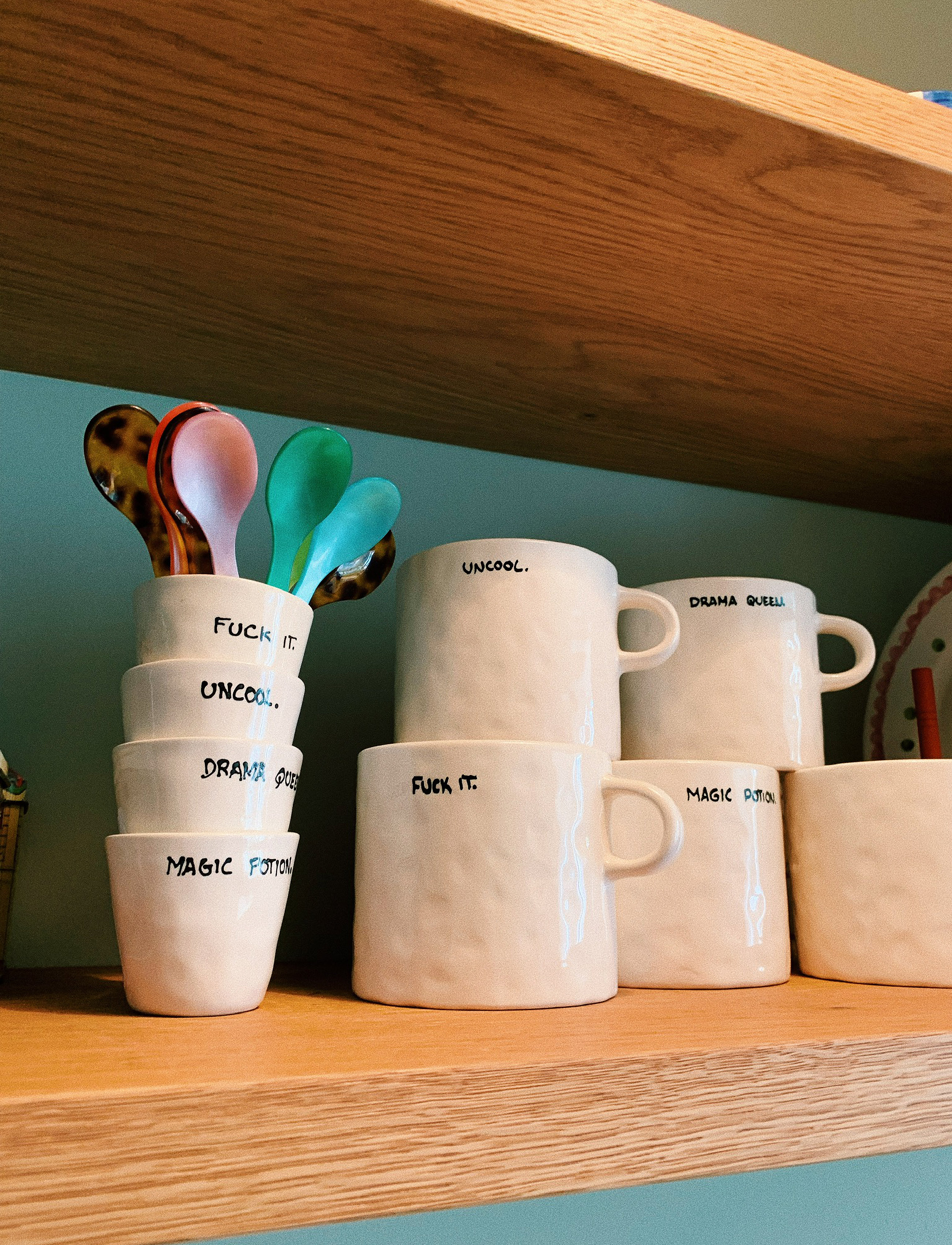 Anna + Nina Fuck It Mug, 50 CL, White, Kopper & Krus > Kaffekopper, Unisex