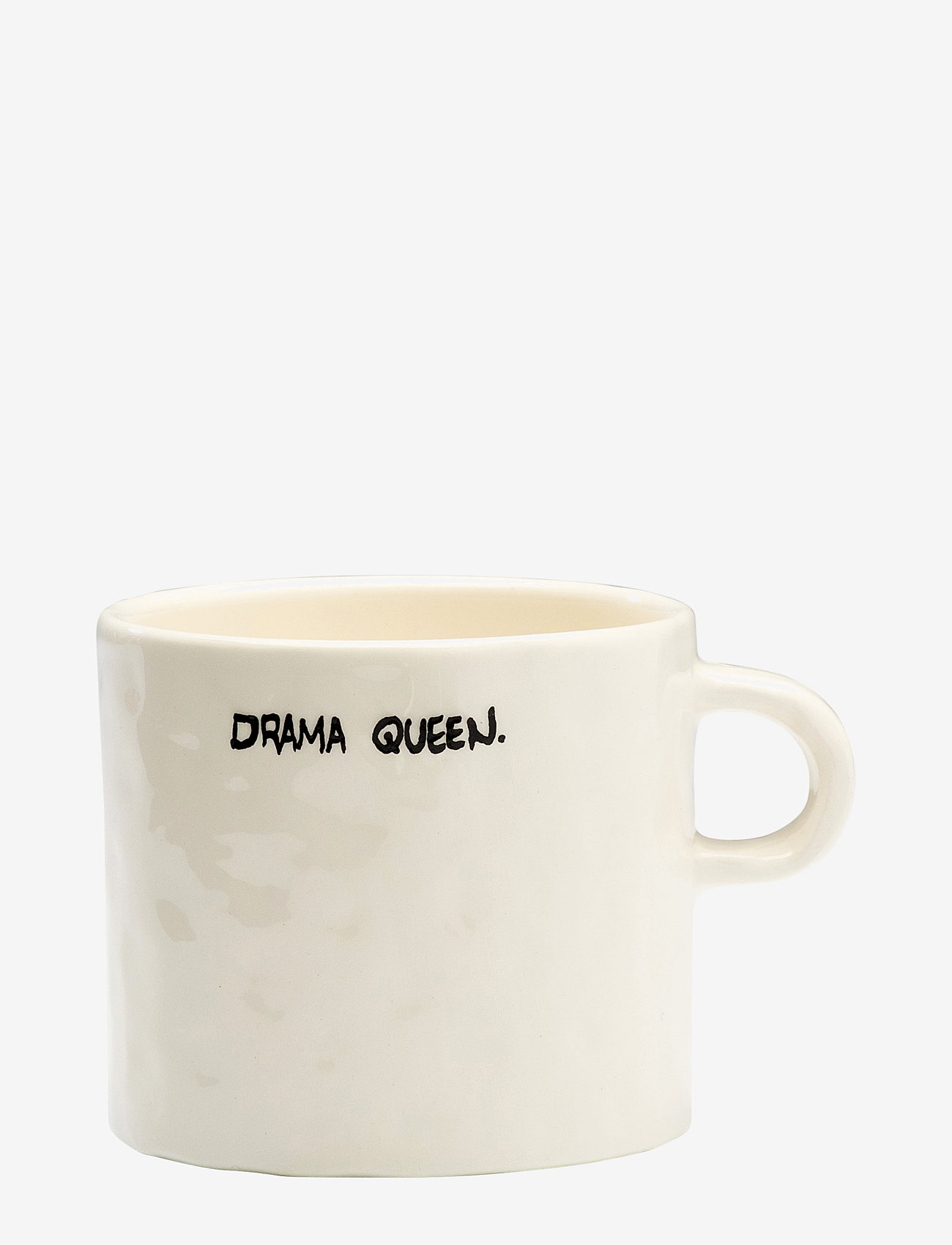 Anna + Nina Drama Queen Tea Mug, Coffee Kop, Hvid, Str: 50 CL