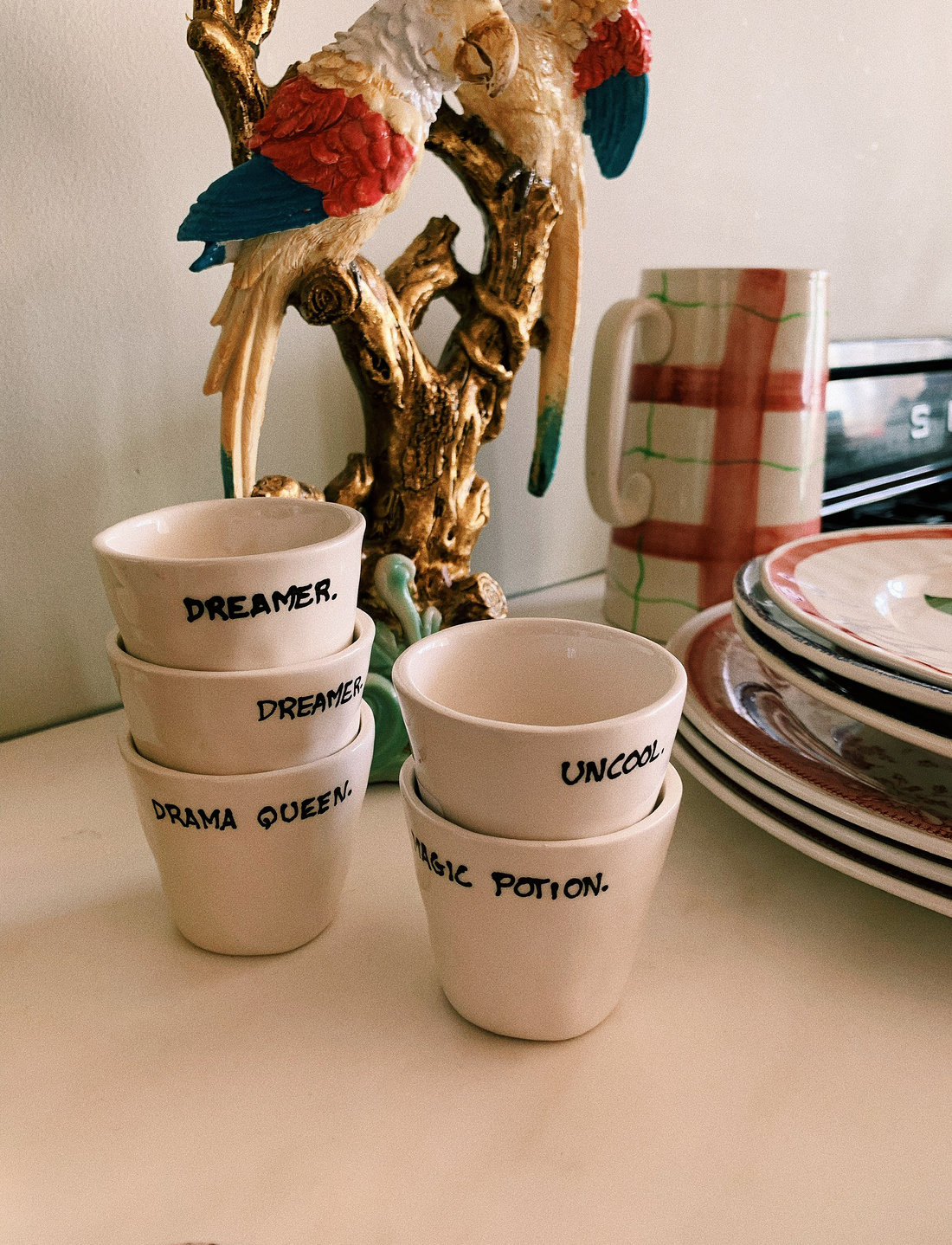 Anna + Nina - Magic Potion Espresso Cup - expressobollar - white - 2