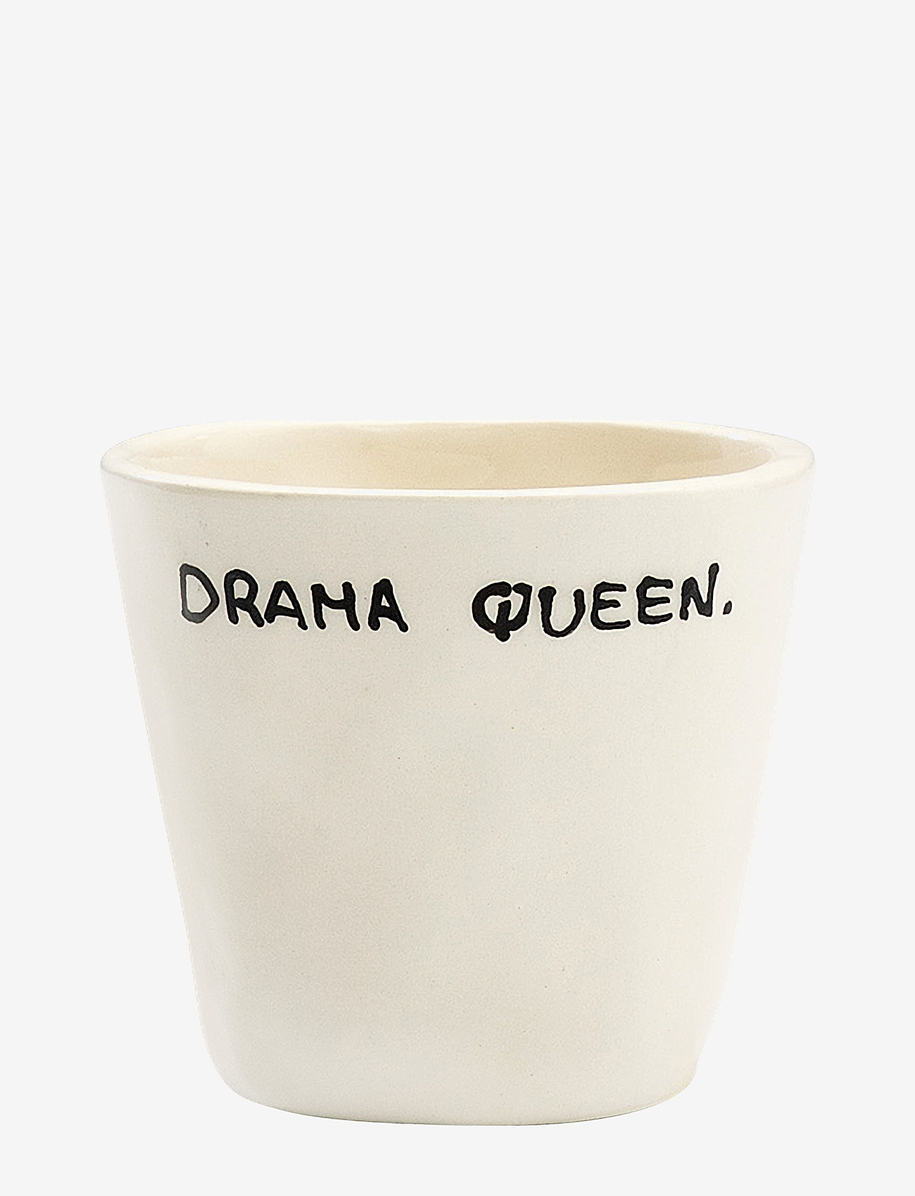 Anna + Nina Drama Queen Espresso Cup, Espresso Kop, Creme, Str: 8 CL