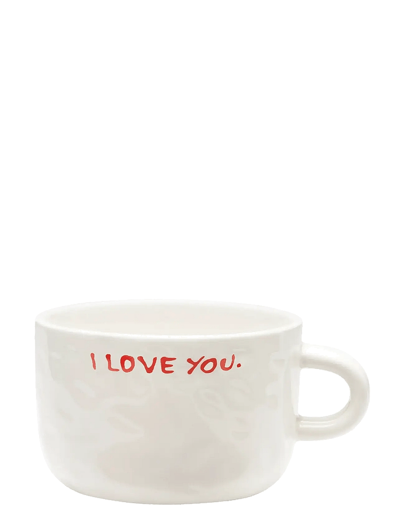 Anna + Nina - I Love You Cappuccino Mug - osta hinna alusel - white/red - 1