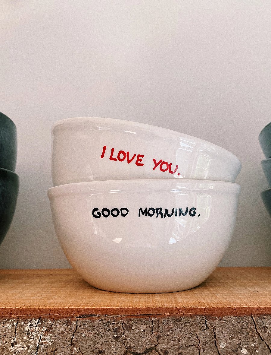 Anna + Nina - Good Morning Bowl - hommikusöögikausid - white - 2