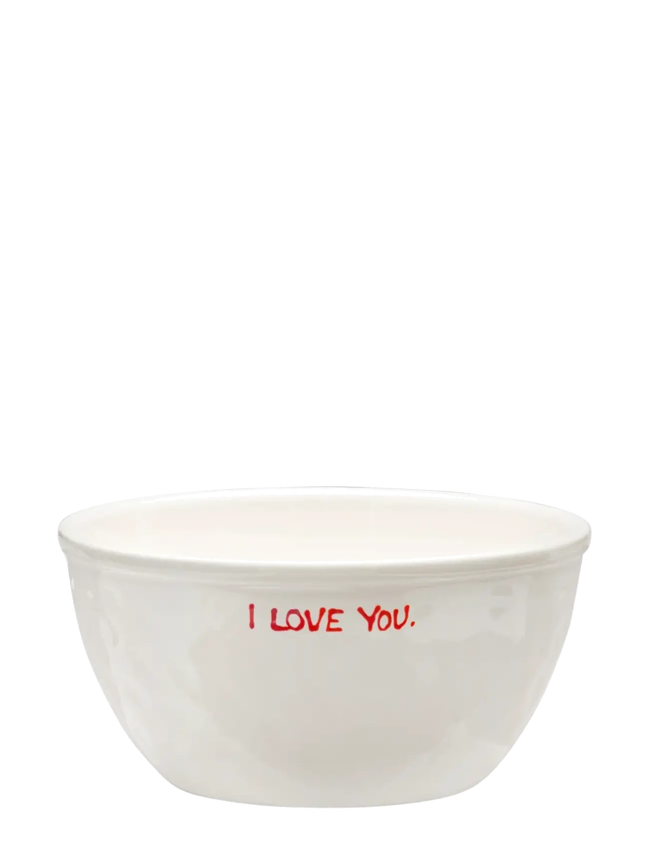 Anna + Nina I Love You Bowl - Visa allt - WHITE / white