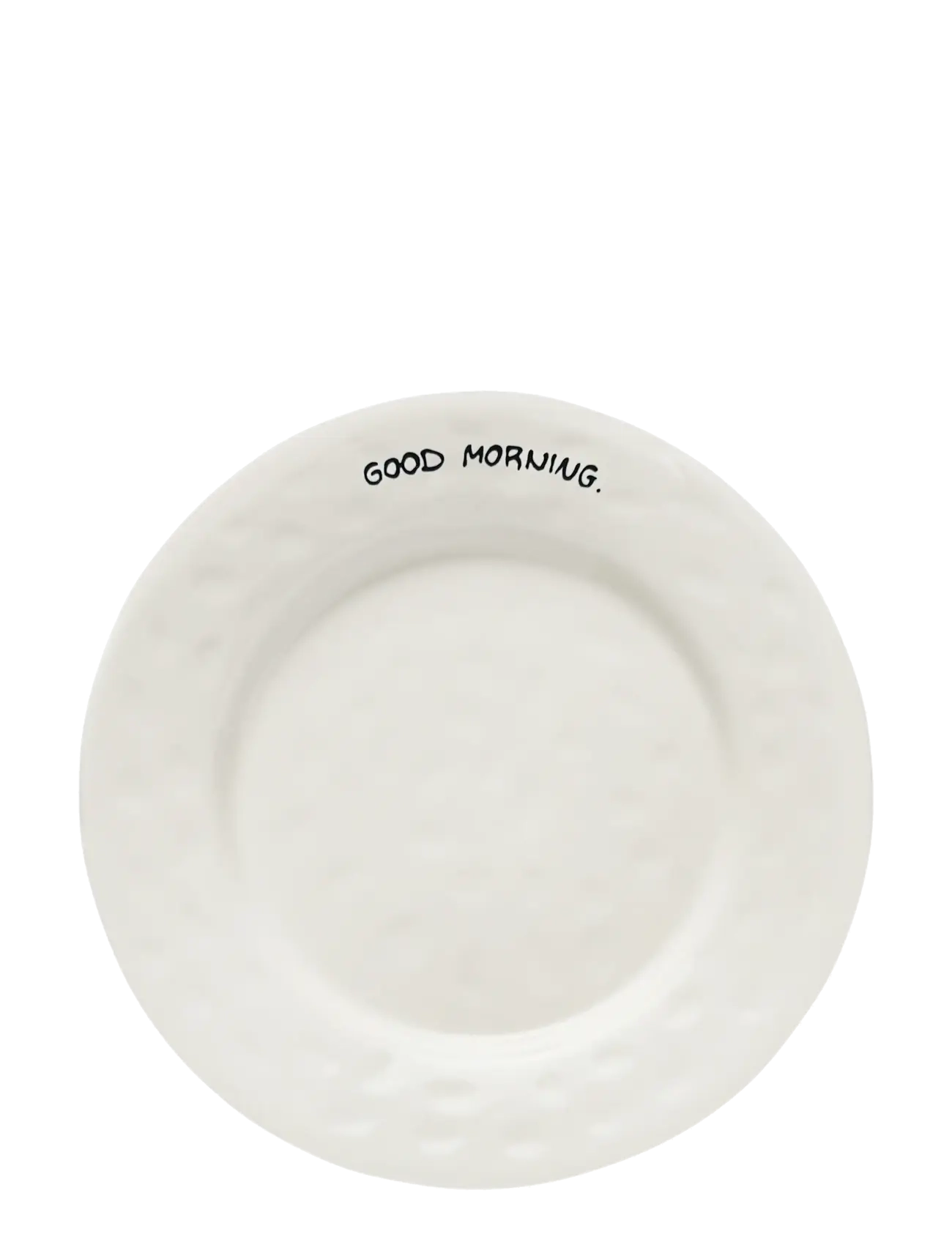 Anna + Nina Good Morning Breakfast Plate, One Size, Plates, Weiß - Small Homeware