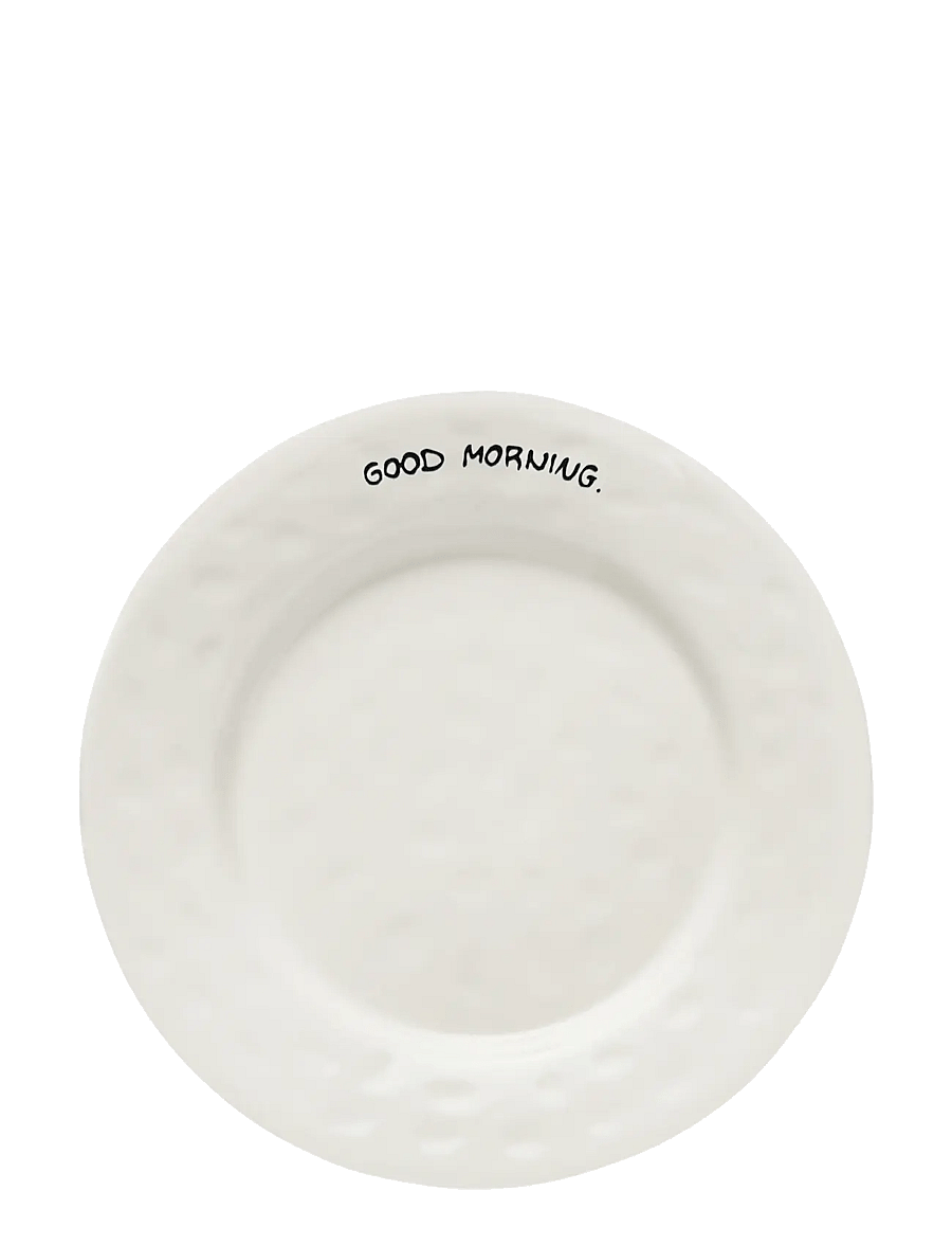 Anna + Nina - Good Morning Breakfast Plate - väikesed taldrikud - white - 0