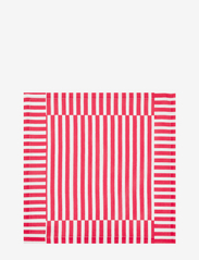 Mulled Wine Stripe Napkin Set of 2 - RED