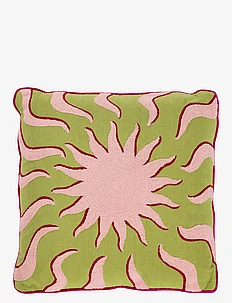 Embroidered Sunshine Cushion, Anna + Nina