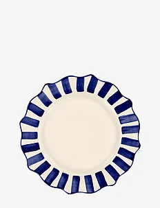 Blue Scalloped Dinner Plate, Anna + Nina