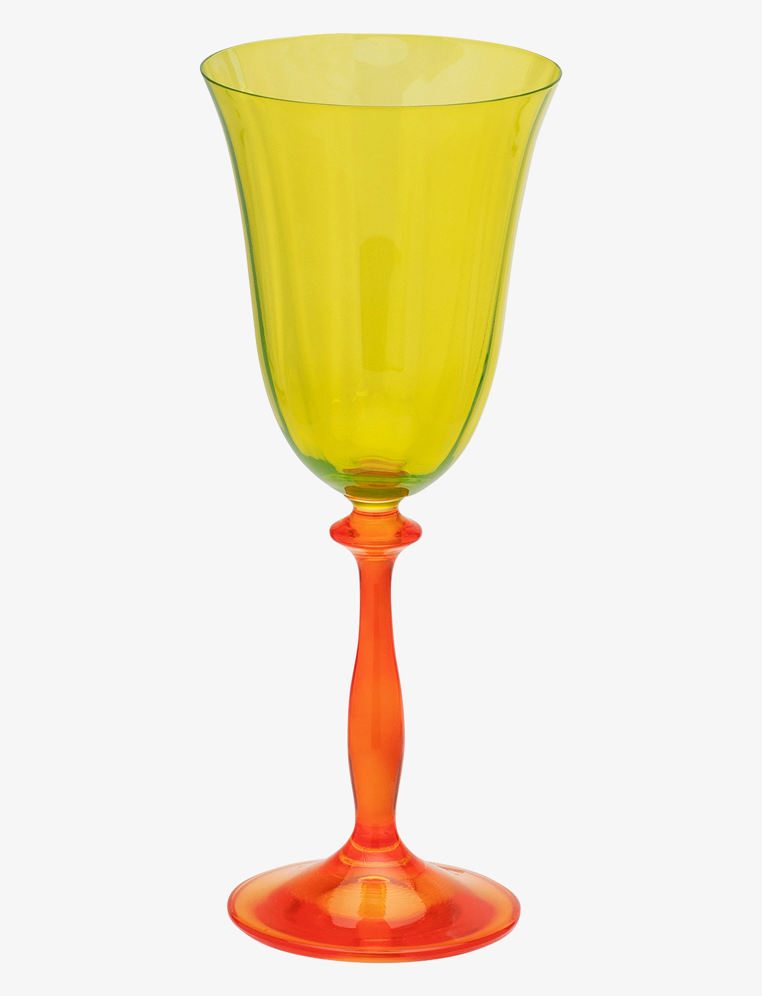 Anna + Nina Poppy Wine Glass, 40 CL, Gelb - White Glasses, Homeware