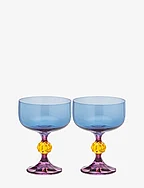Bliss Cocktail Glass Set of 2 - MULTICOLOR