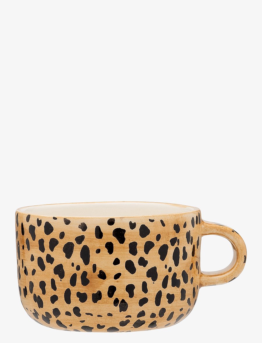 Anna + Nina - Leopard Cappuccino Mug - kaffetassen - brown - 1