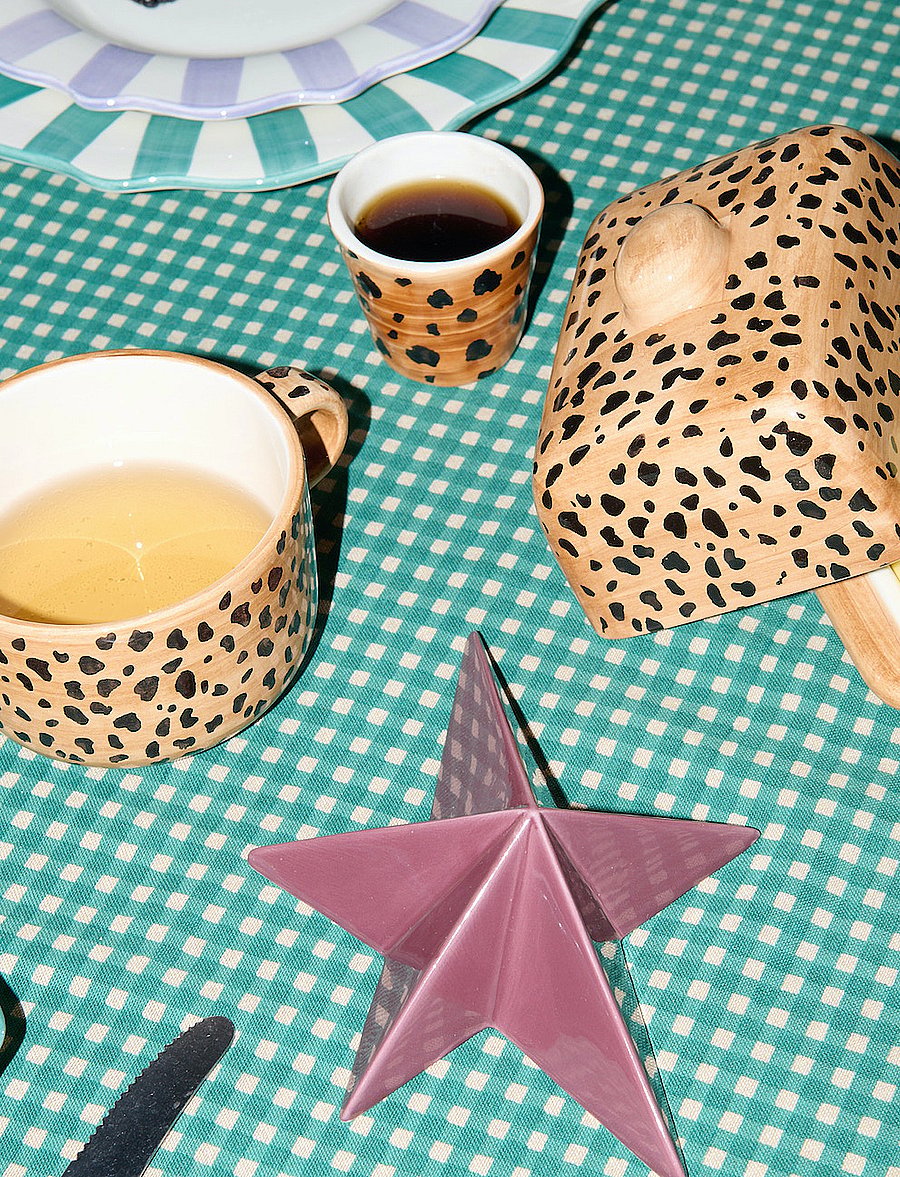 Anna + Nina - Leopard Cappuccino Mug - kaffetassen - brown - 3