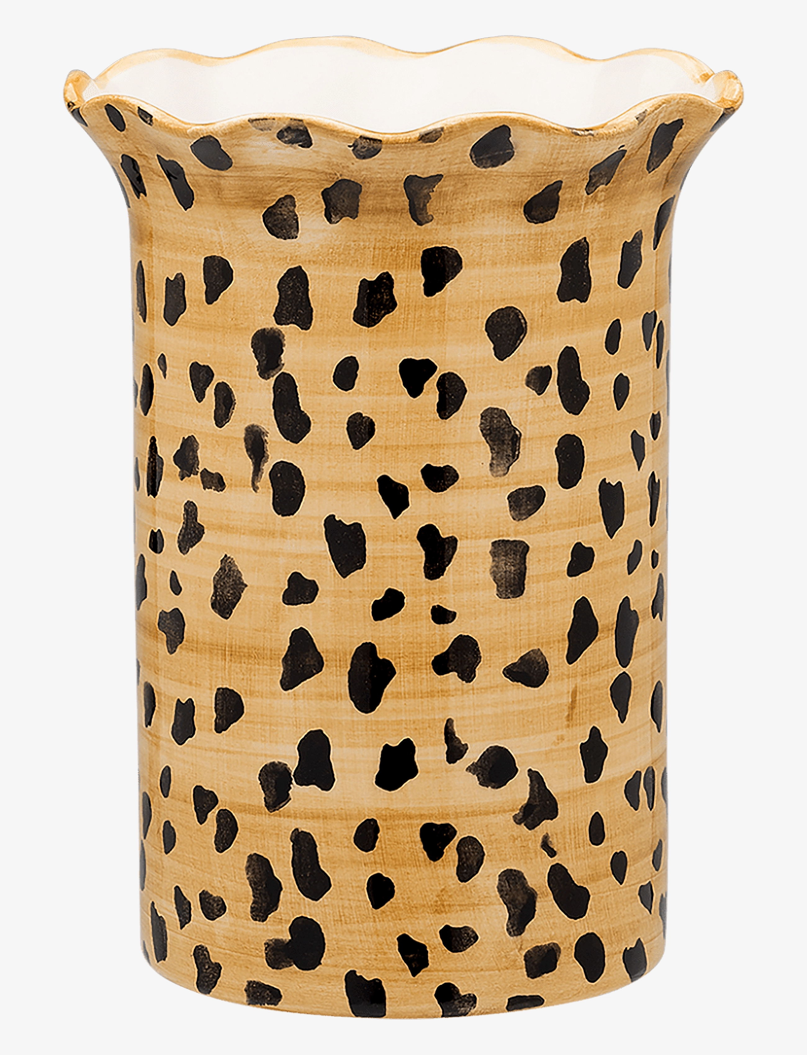 Anna + Nina Leopard Vase, Lille vase, Brun, Str: H21CM