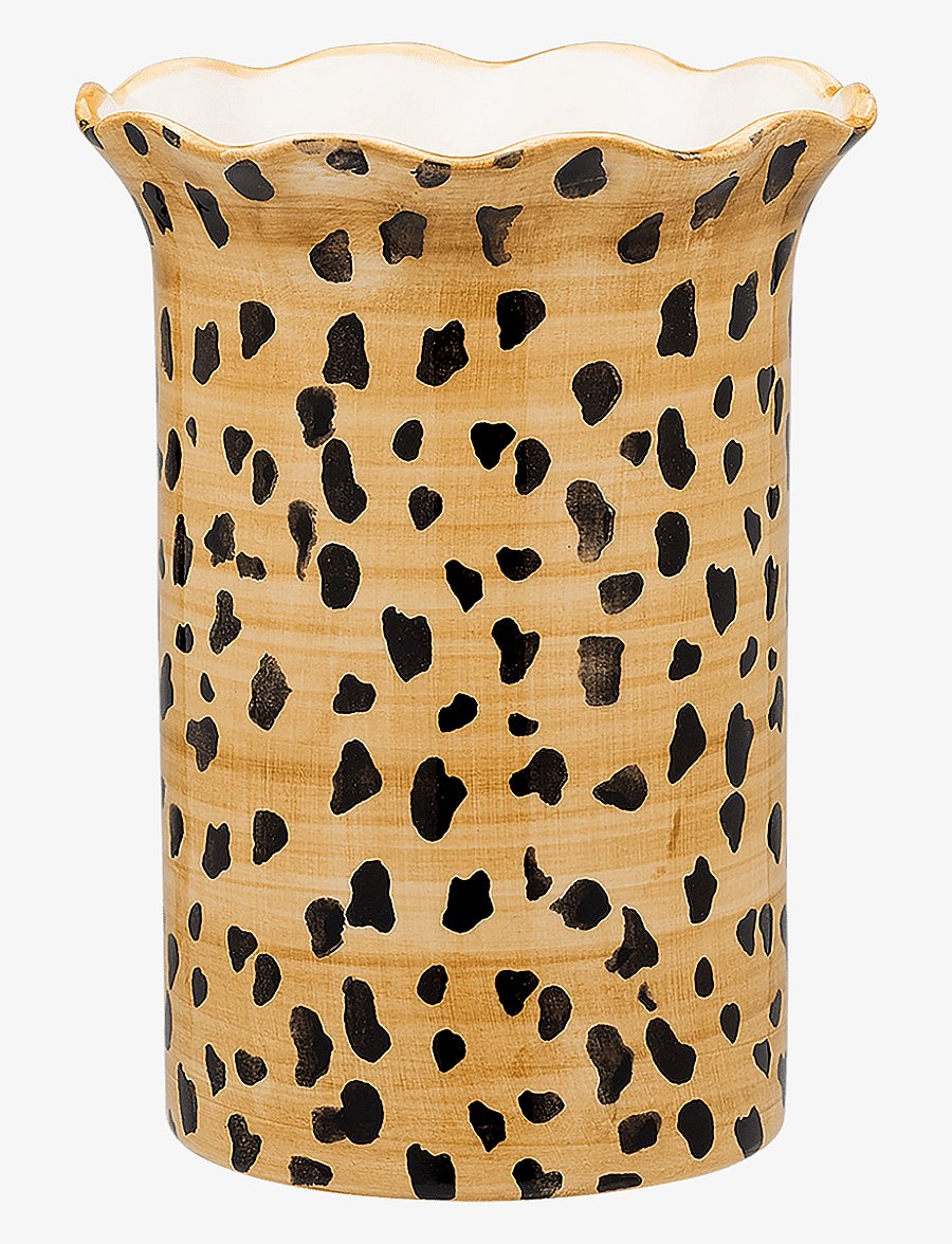 Anna + Nina - Leopard Vase - nach preis einkaufen - brown - 1