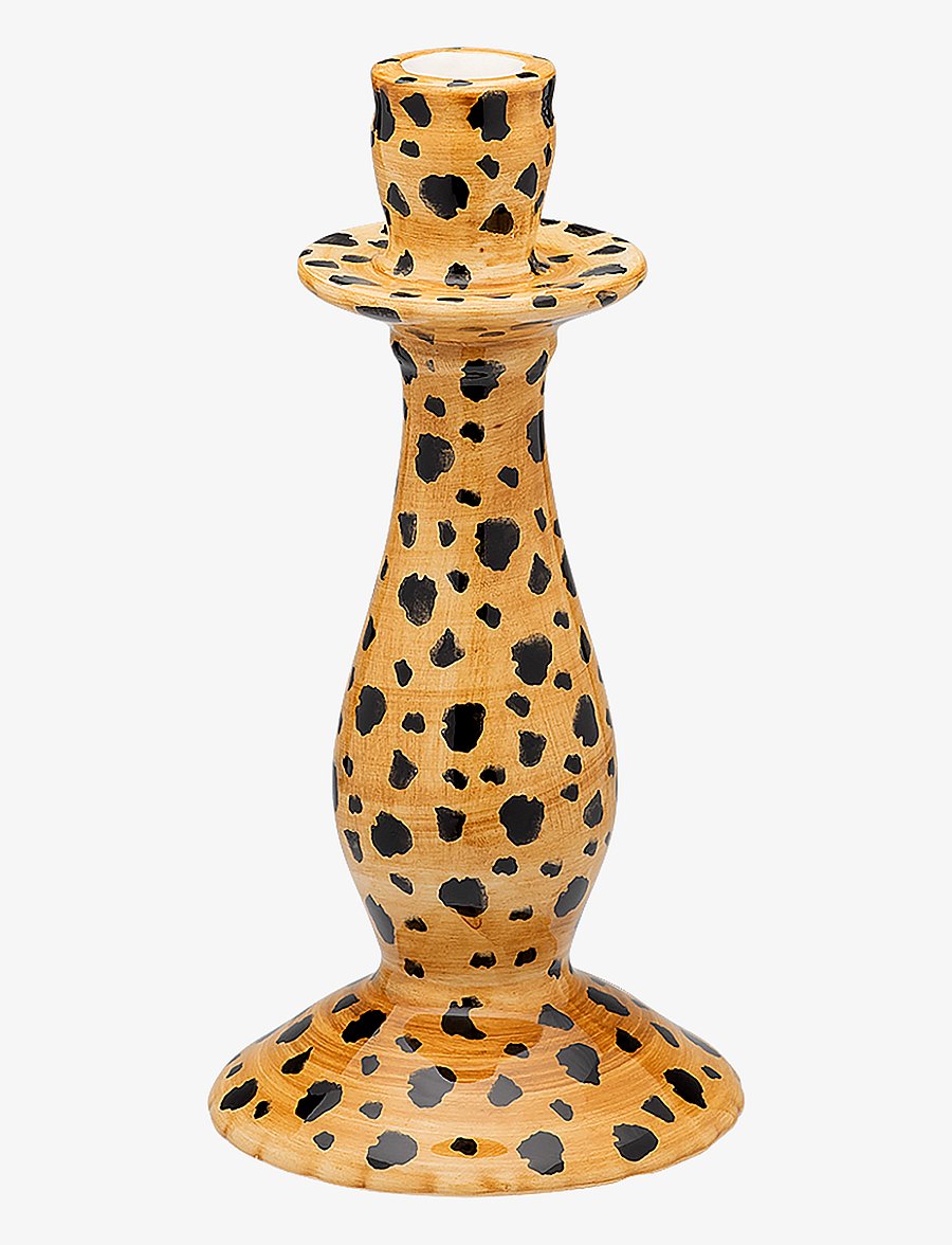 Anna + Nina - Leopard Candle Holder - nach preis einkaufen - brown - 1