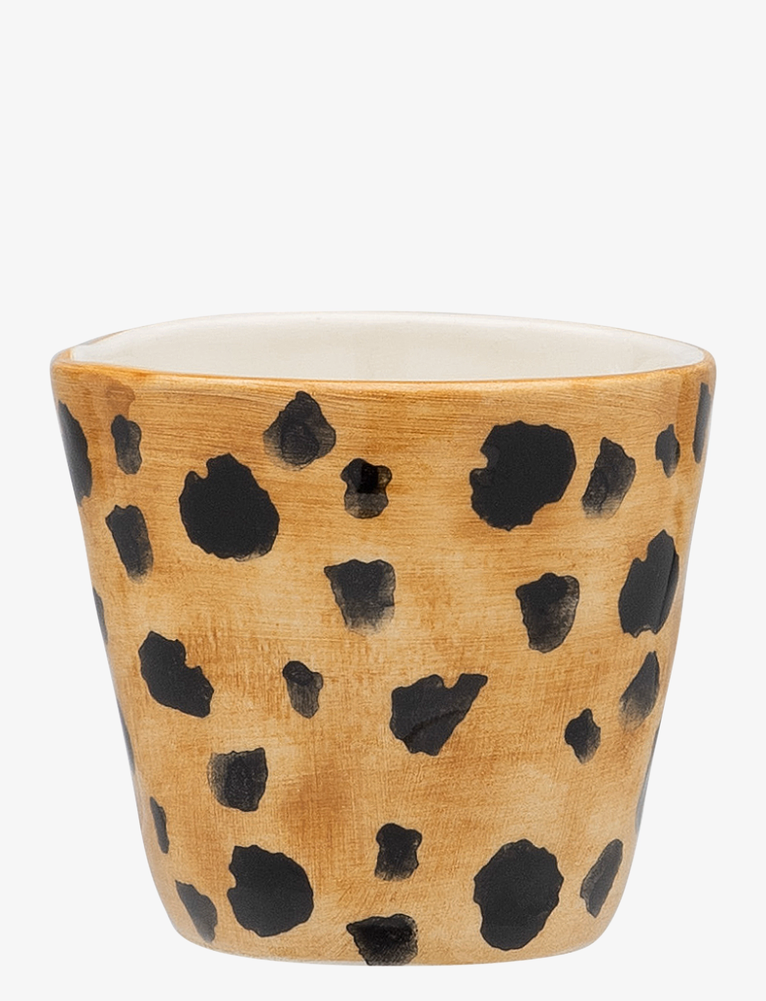 Anna + Nina Leopard Espresso Cup, Coffee Kop, Brun, Str: 8 CL