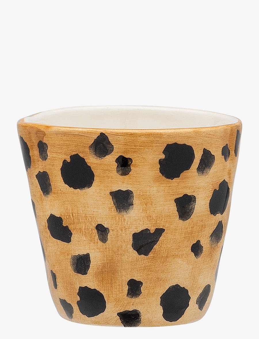 Anna + Nina - Leopard Espresso Cup - kaffetassen - brown - 1