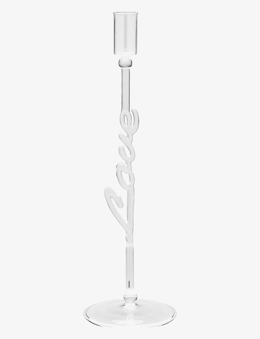Anna + Nina - Love Candle Holder - küünlajalad - clear - 1